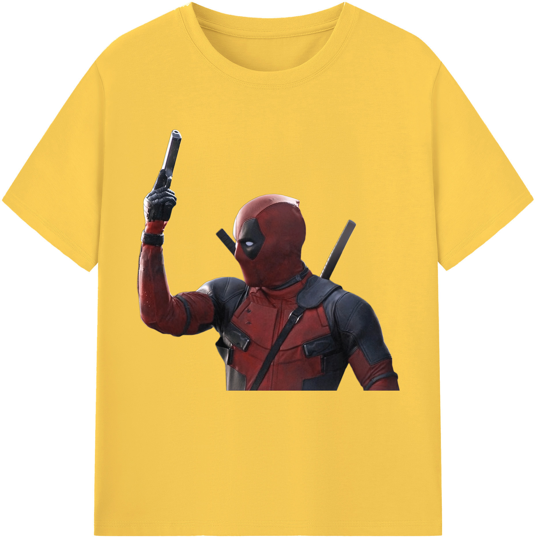 （画像用） Deadpool デッドプール 綿100％半袖Tシャツ（フロントプリント）