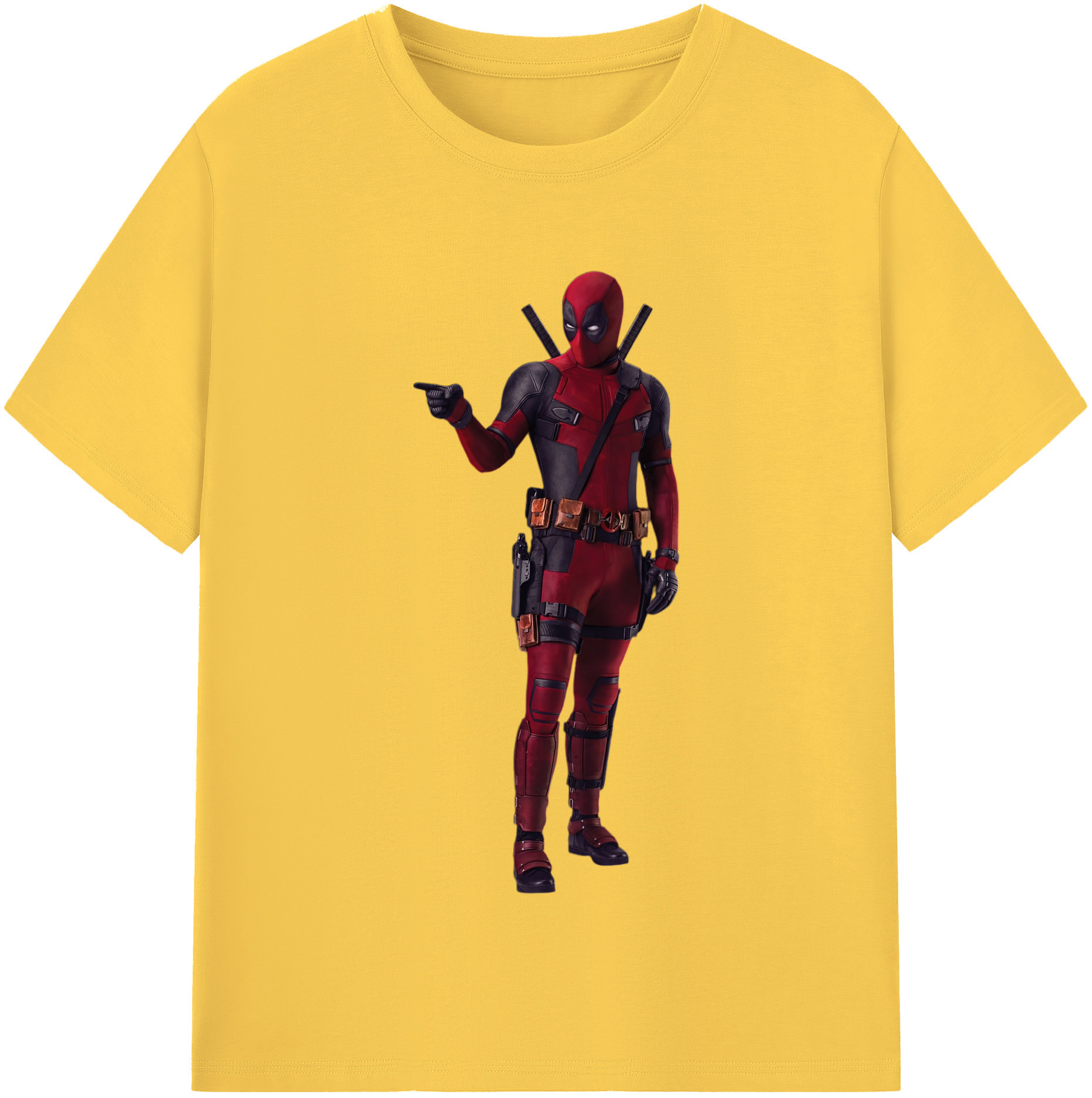 （画像用） Deadpool デッドプール 綿100％半袖Tシャツ（フロントプリント）