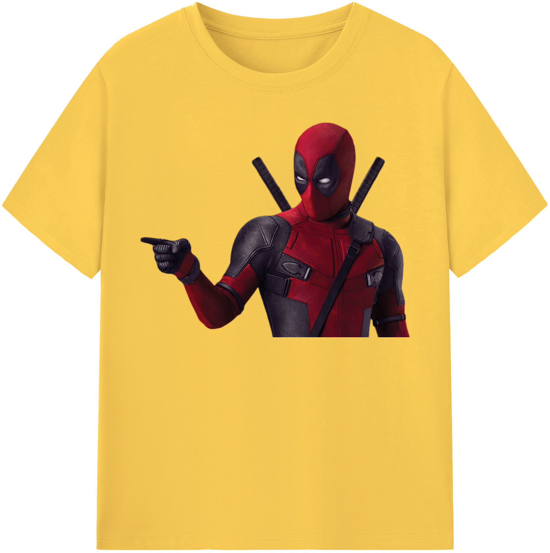 （画像用） Deadpool デッドプール 綿100％半袖Tシャツ（フロントプリント）