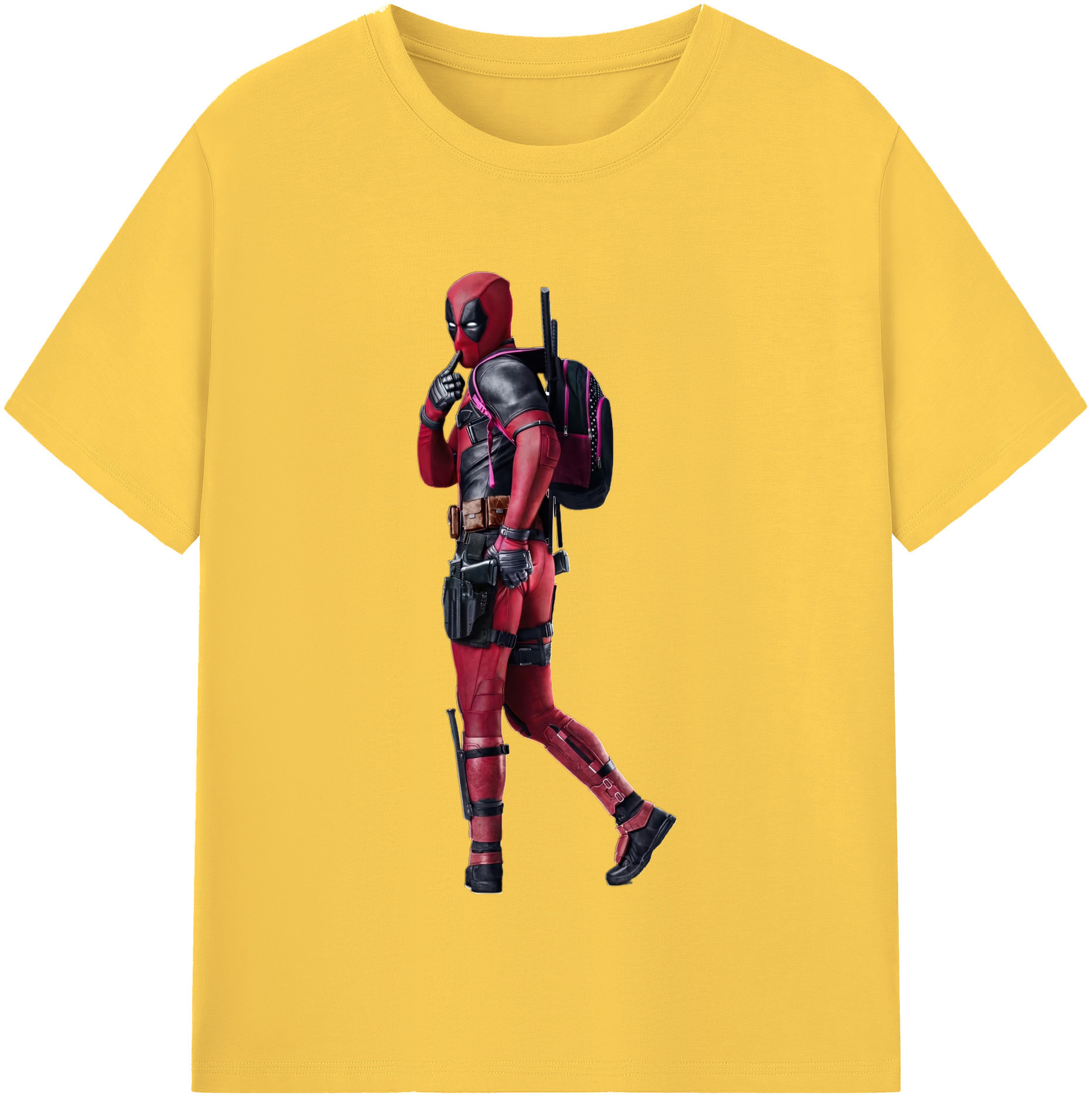 （画像用） Deadpool デッドプール 綿100％半袖Tシャツ（フロントプリント）