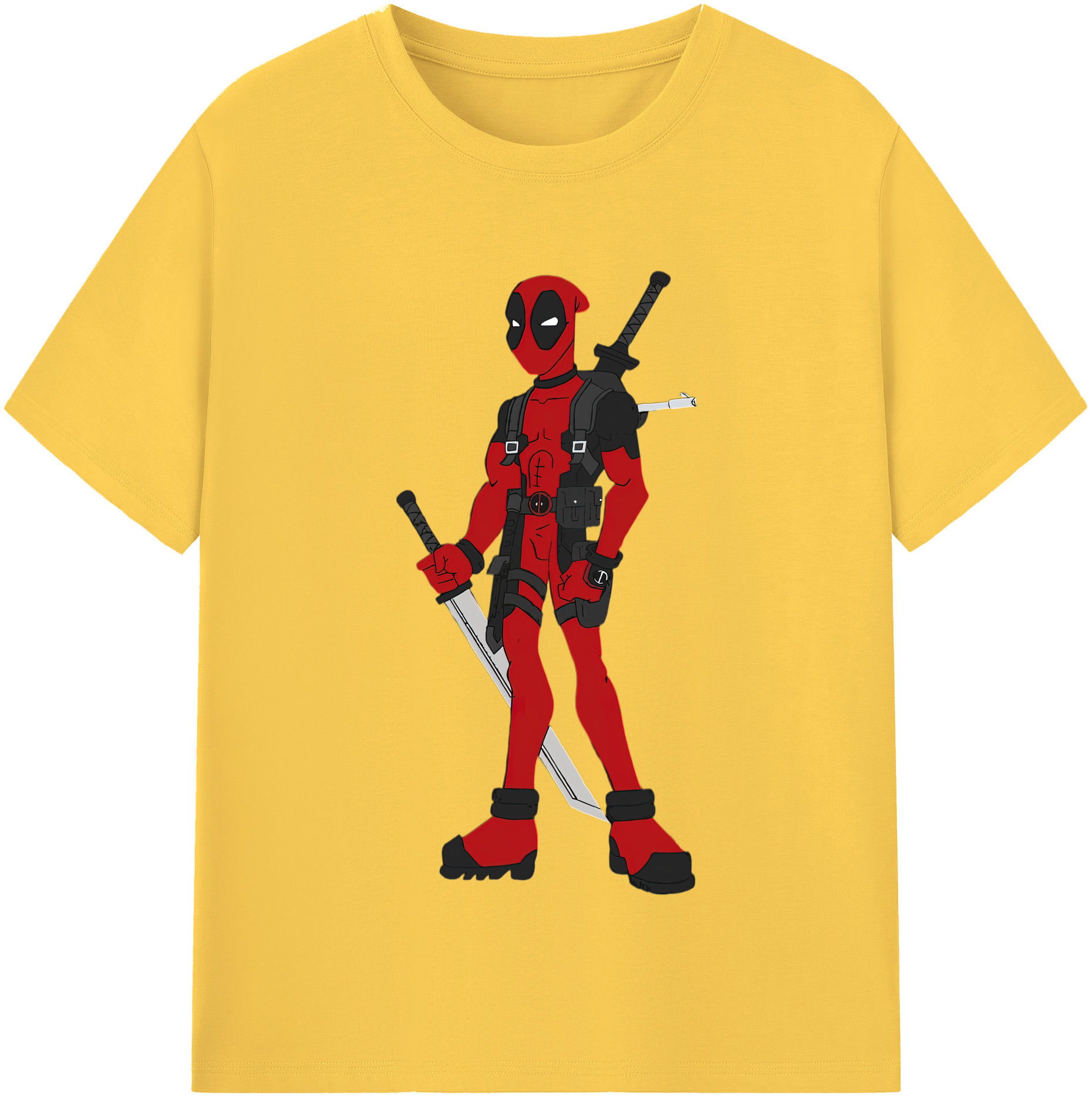 （画像用） Deadpool デッドプール 綿100％半袖Tシャツ（フロントプリント）