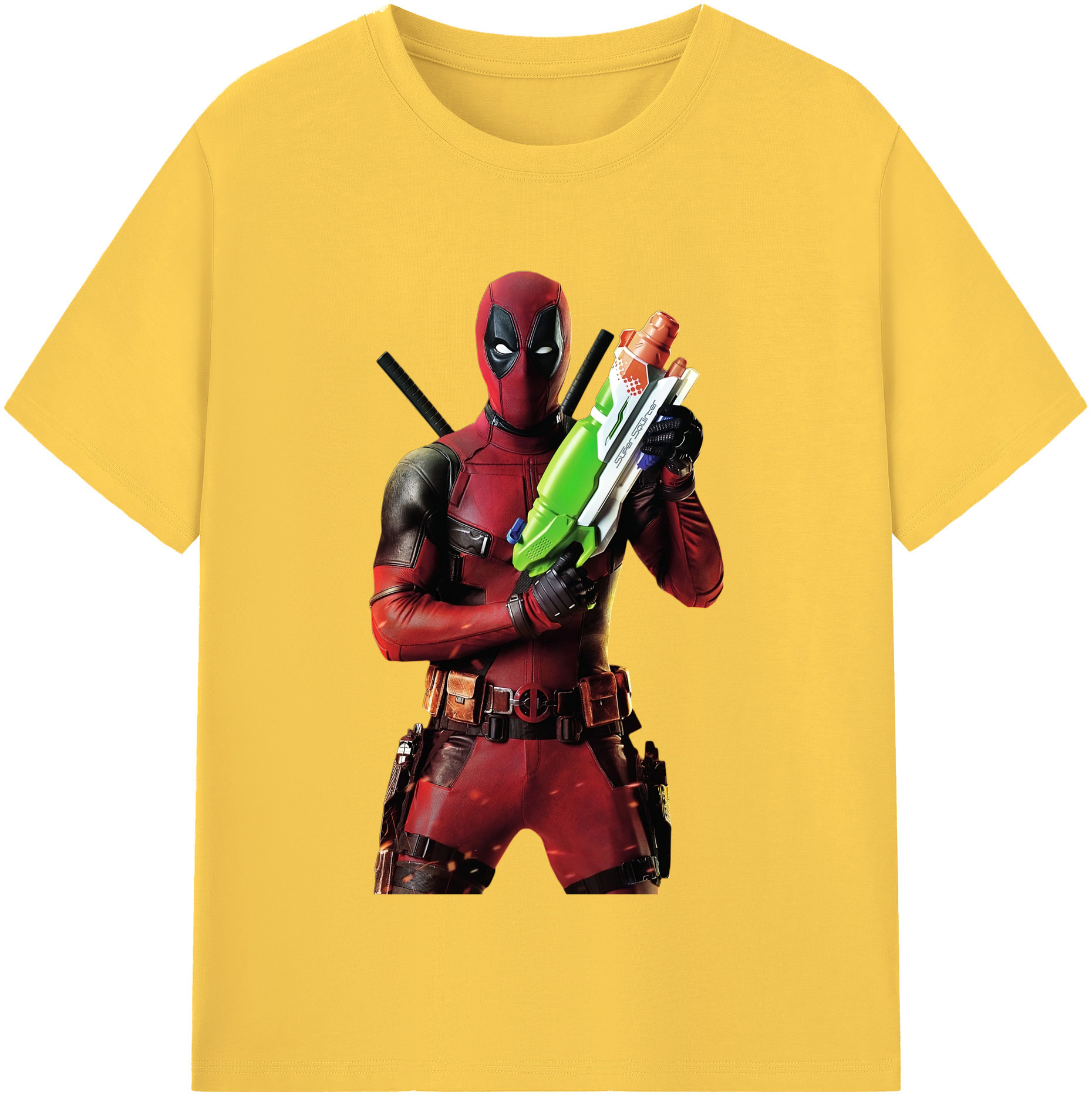 （画像用） Deadpool デッドプール 綿100％半袖Tシャツ（フロントプリント）