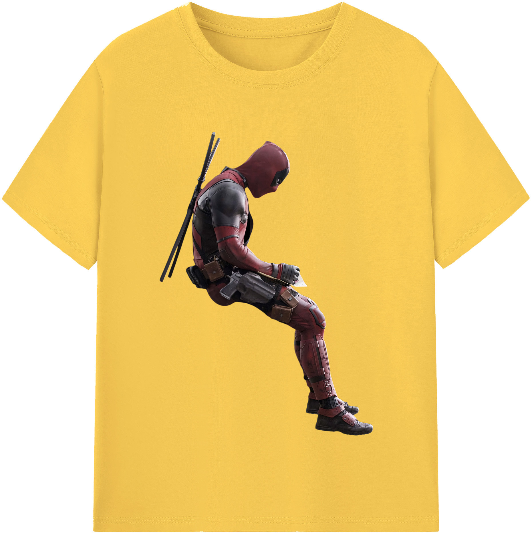 （画像用） Deadpool デッドプール 綿100％半袖Tシャツ（フロントプリント）