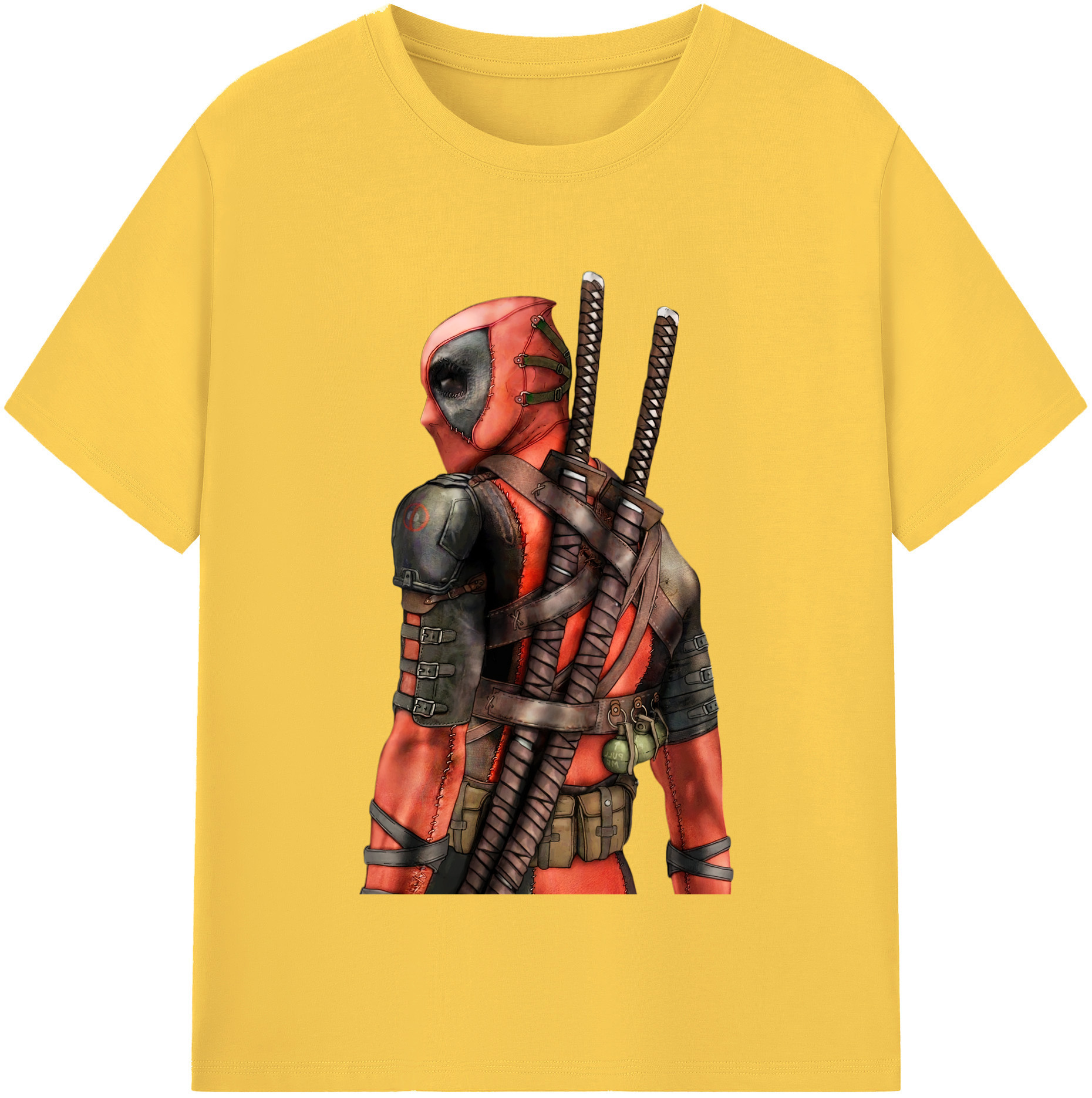 （画像用） Deadpool デッドプール 綿100％半袖Tシャツ（フロントプリント）