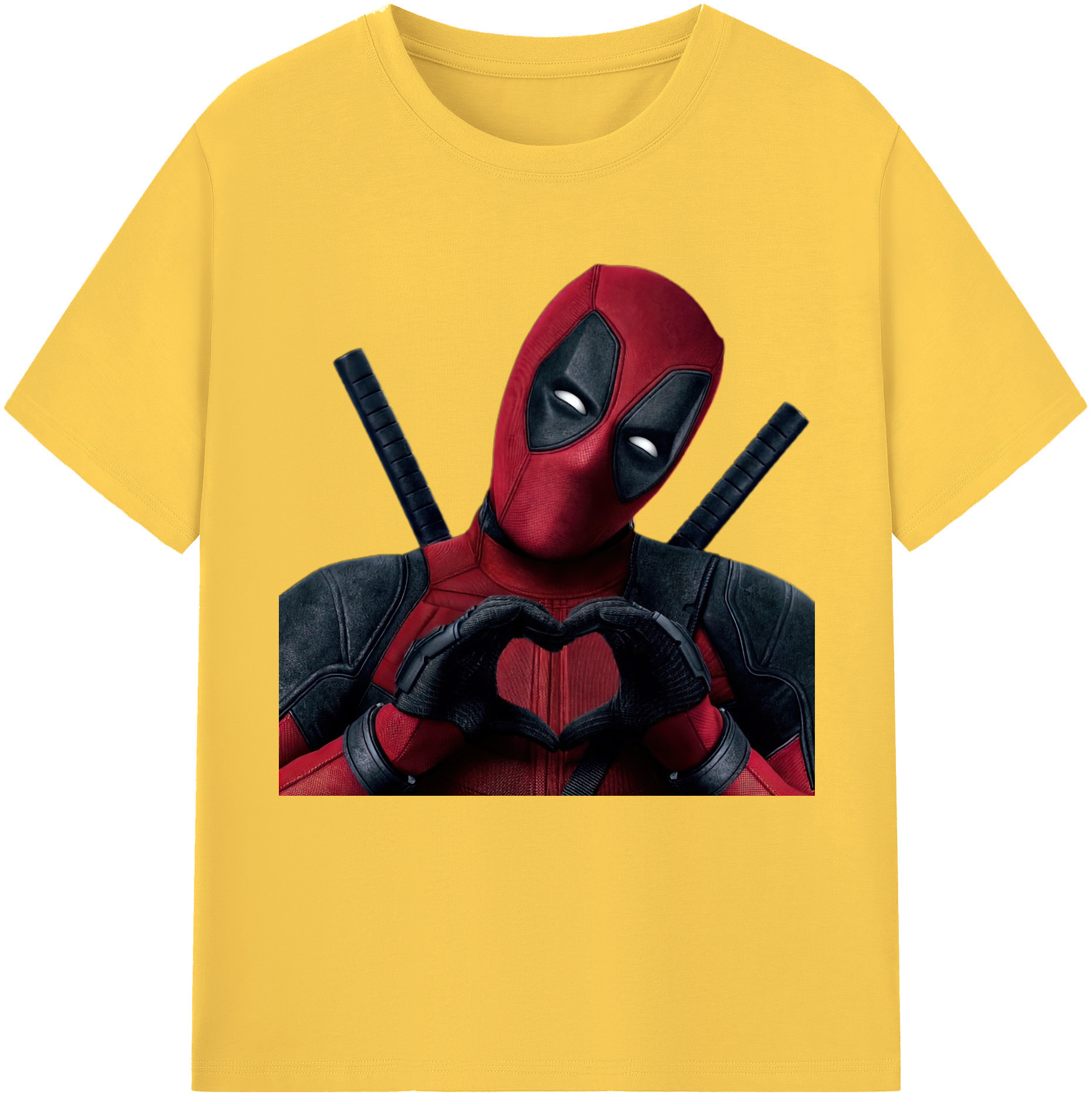 （画像用） Deadpool デッドプール 綿100％半袖Tシャツ（フロントプリント）
