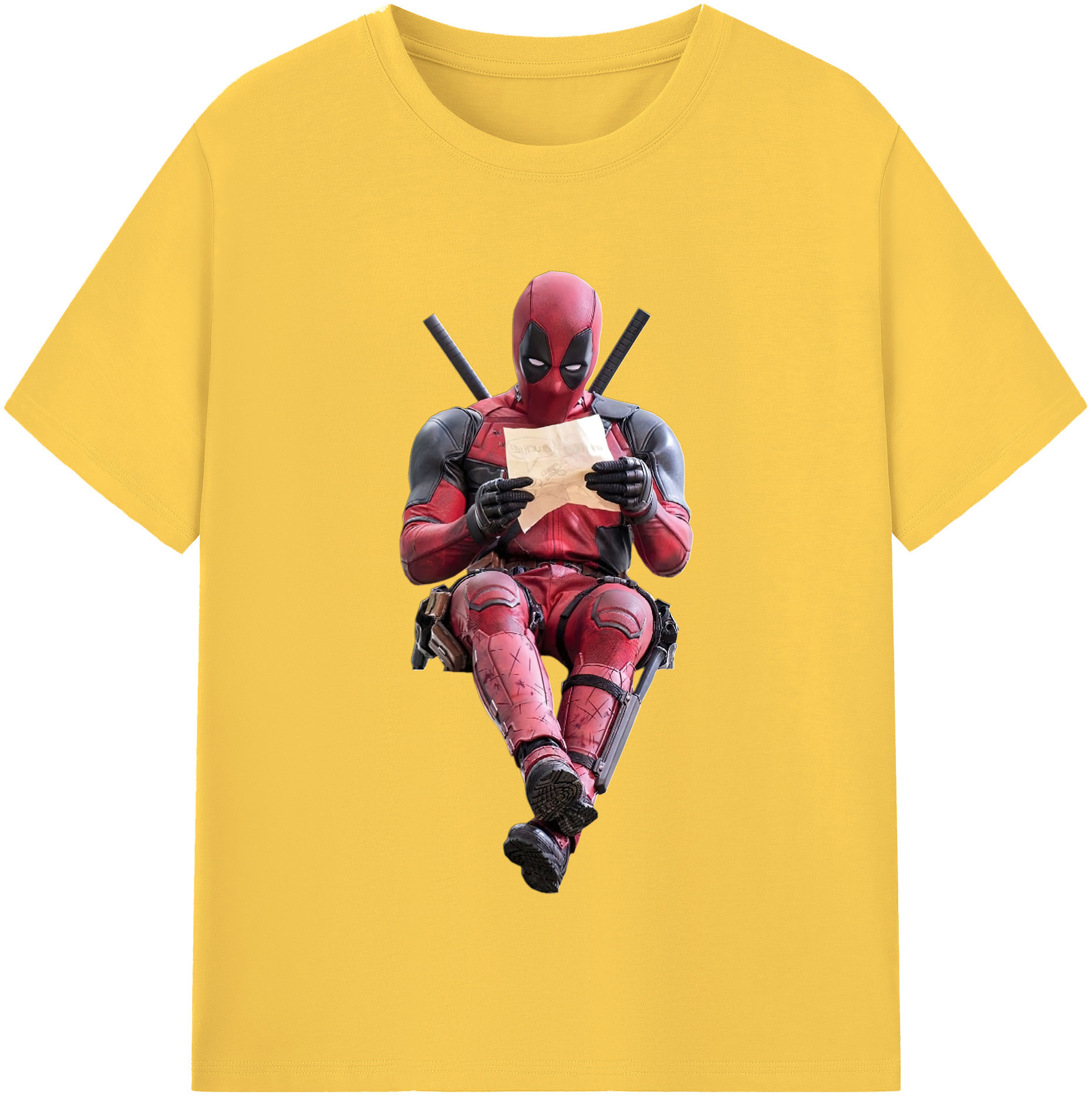 （画像用） Deadpool デッドプール 綿100％半袖Tシャツ（フロントプリント）