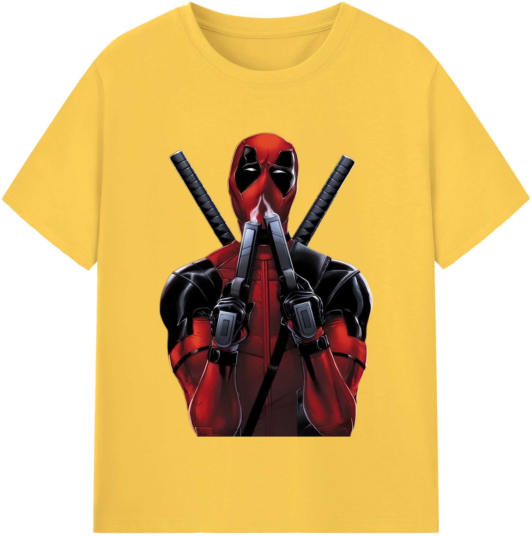 （画像用） Deadpool デッドプール 綿100％半袖Tシャツ（フロントプリント）