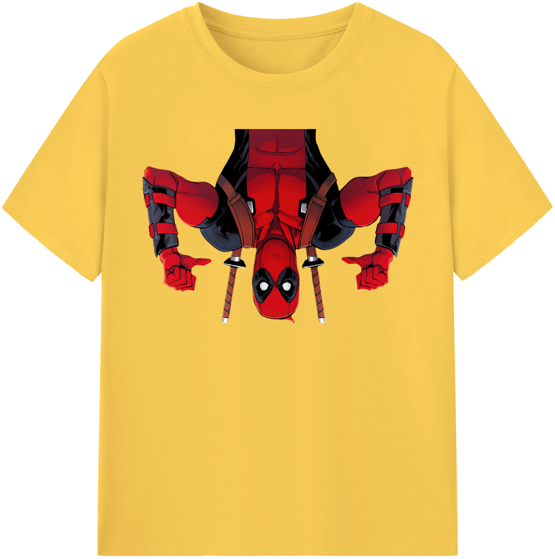 （画像用） Deadpool デッドプール 綿100％半袖Tシャツ（フロントプリント）