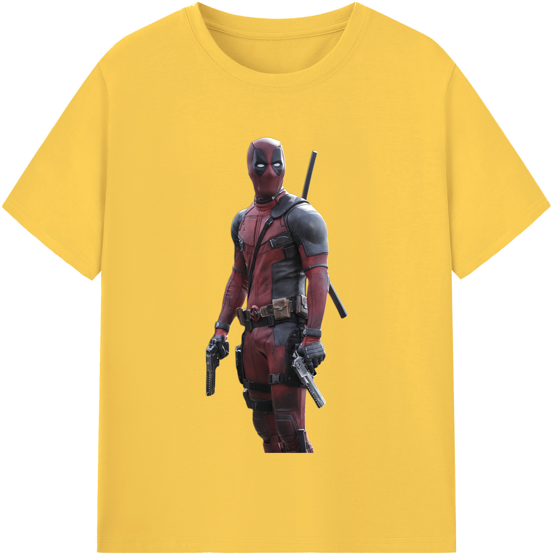 （画像用） Deadpool デッドプール 綿100％半袖Tシャツ（フロントプリント）