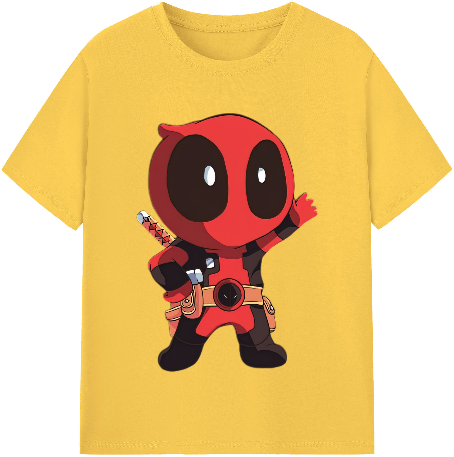 （画像用） Deadpool デッドプール 綿100％半袖Tシャツ（フロントプリント）