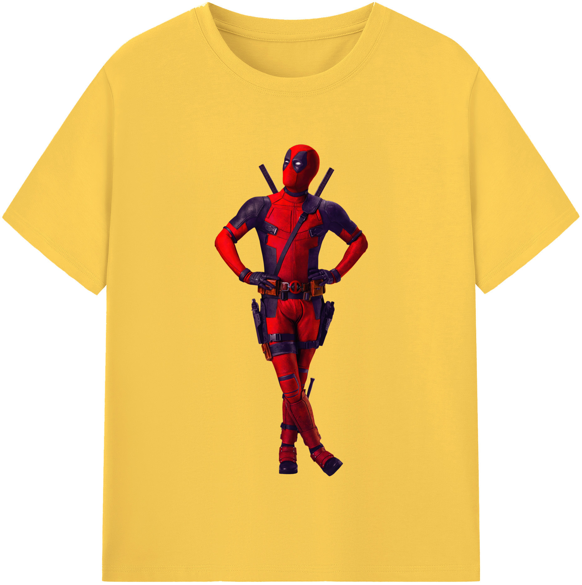 （画像用） Deadpool デッドプール 綿100％半袖Tシャツ（フロントプリント）