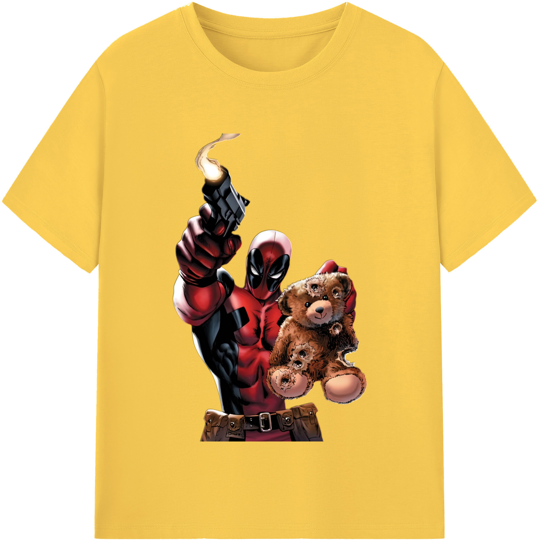 （画像用） Deadpool デッドプール 綿100％半袖Tシャツ（フロントプリント）