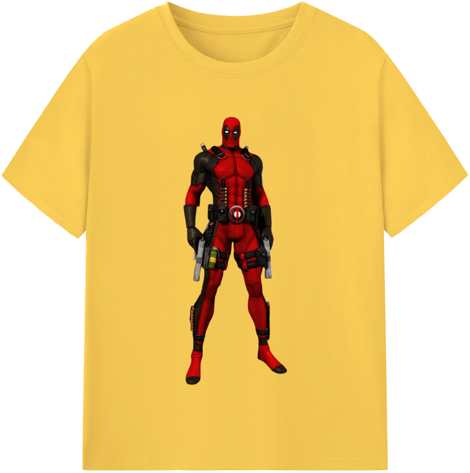 （画像用） Deadpool デッドプール 綿100％半袖Tシャツ（フロントプリント）