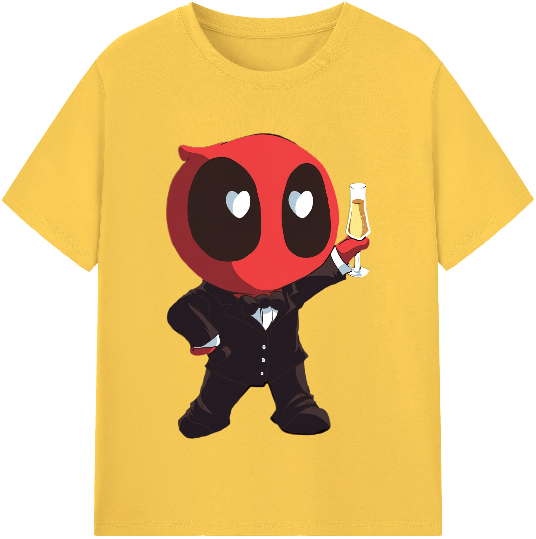 （画像用） Deadpool デッドプール 綿100％半袖Tシャツ（フロントプリント）