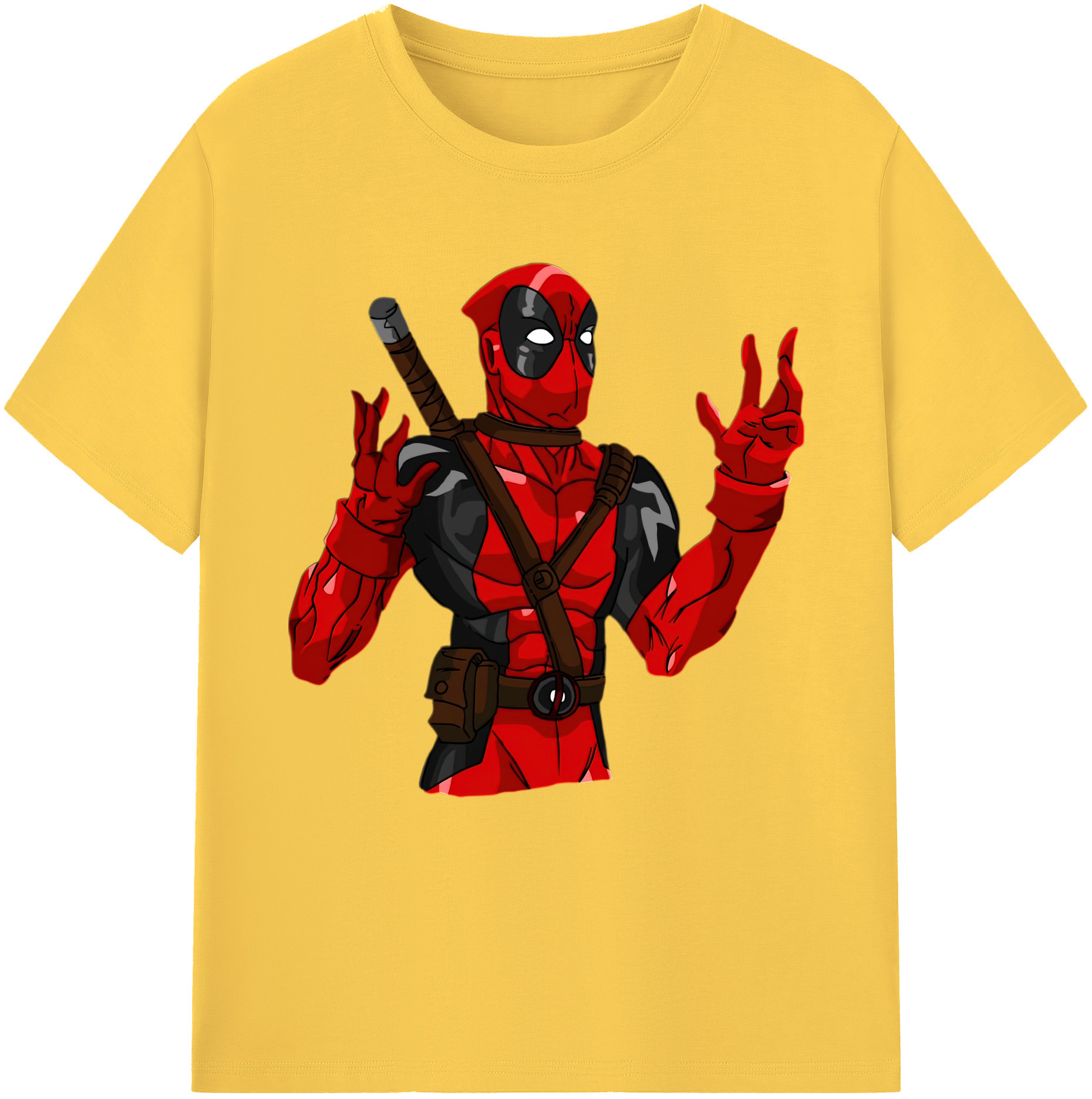 （画像用） Deadpool デッドプール 綿100％半袖Tシャツ（フロントプリント）