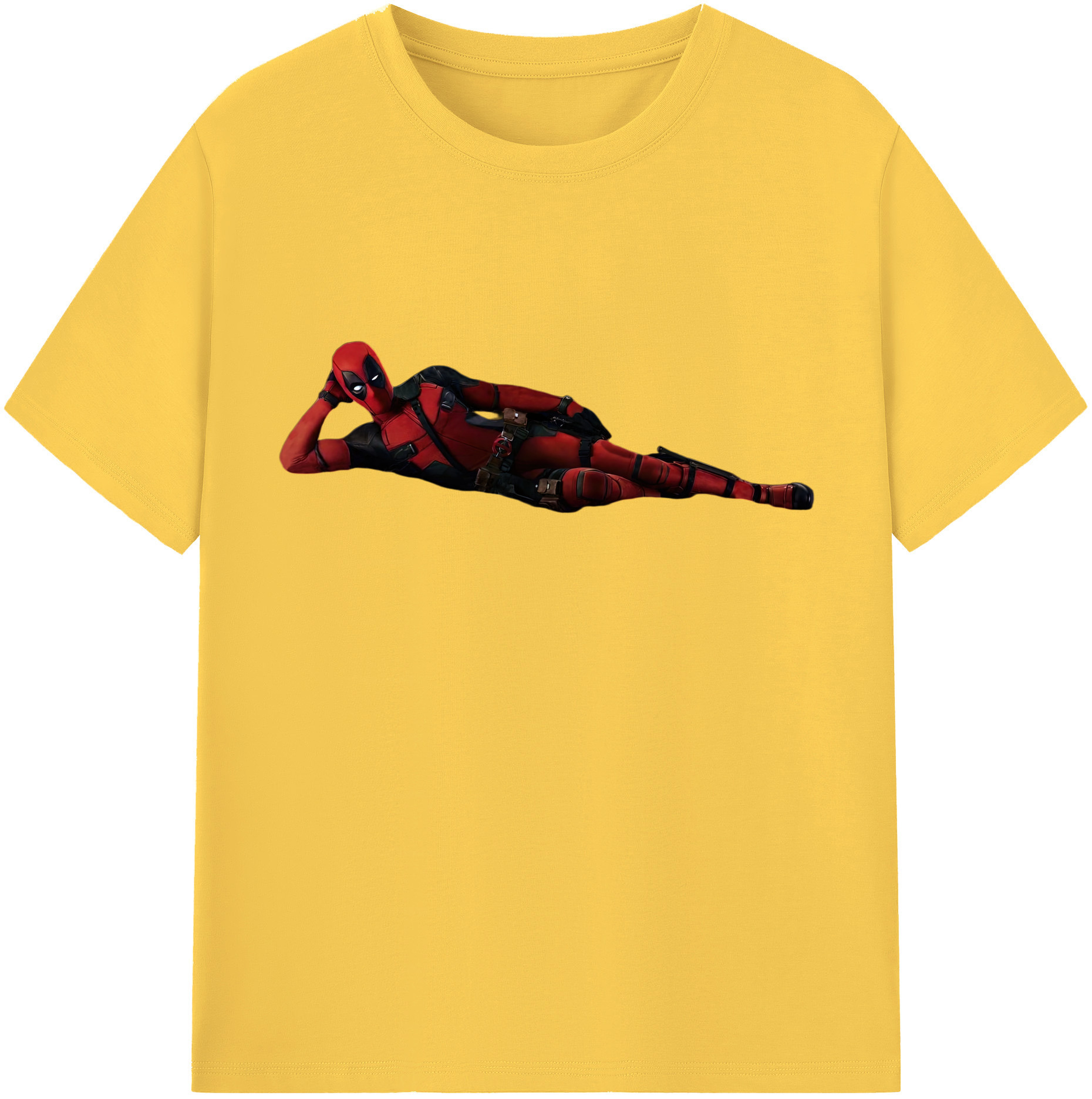 （画像用） Deadpool デッドプール 綿100％半袖Tシャツ（フロントプリント）
