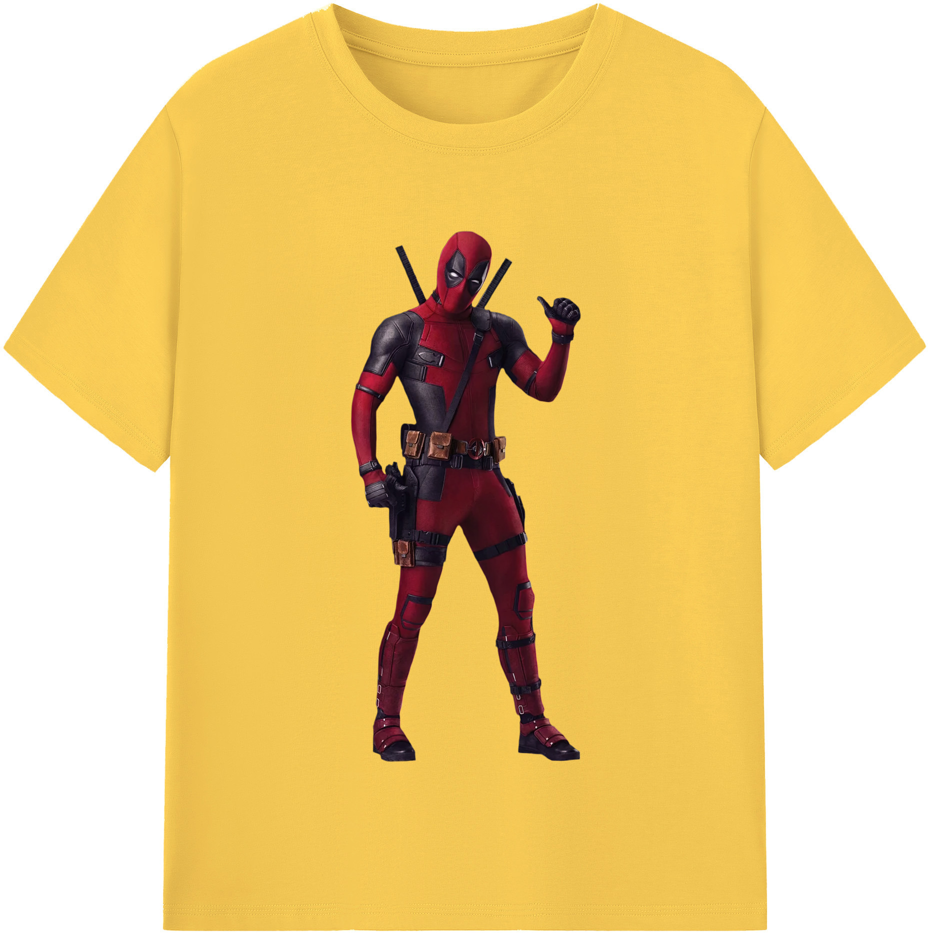 （画像用） Deadpool デッドプール 綿100％半袖Tシャツ（フロントプリント）