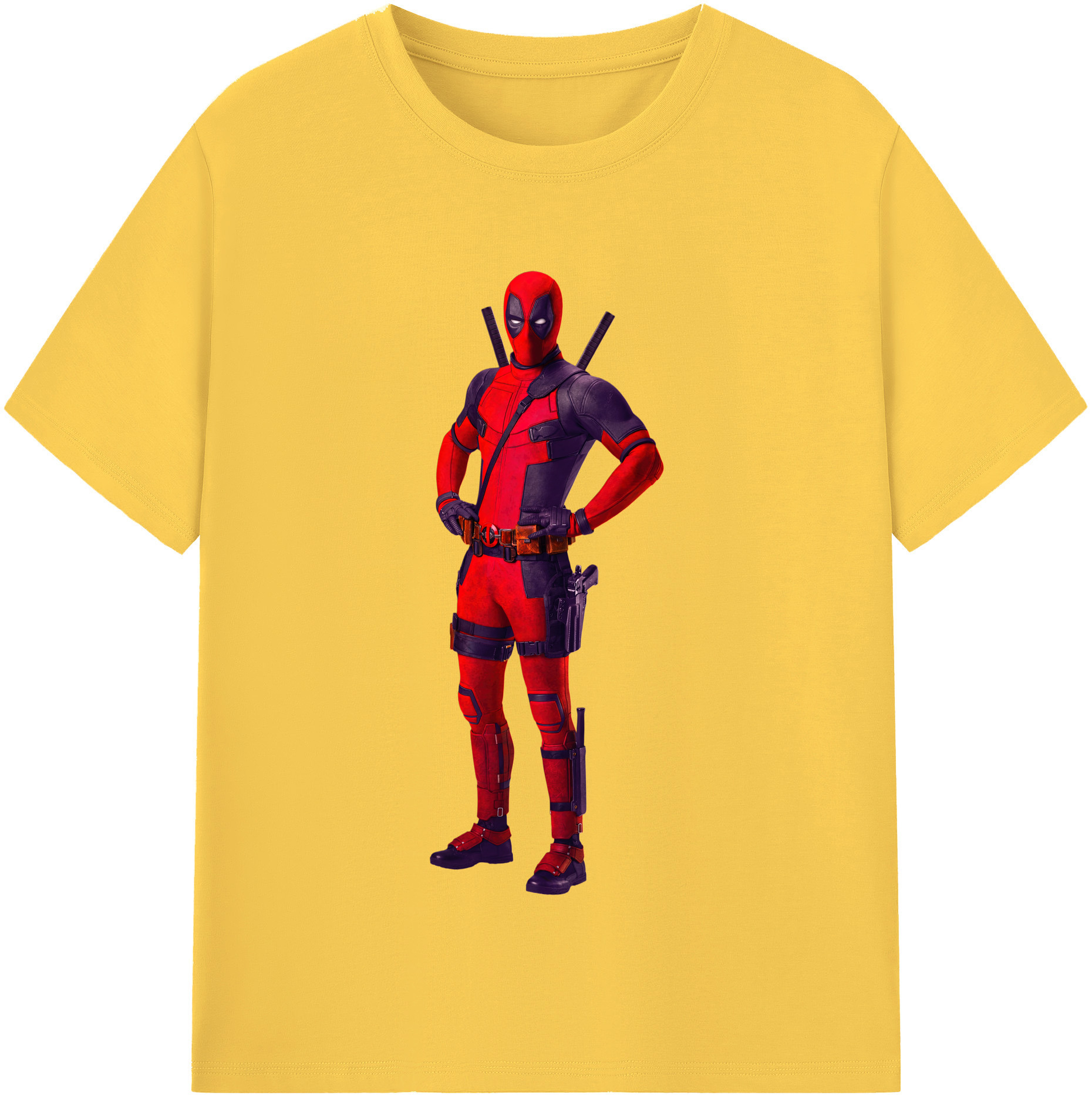 （画像用） Deadpool デッドプール 綿100％半袖Tシャツ（フロントプリント）
