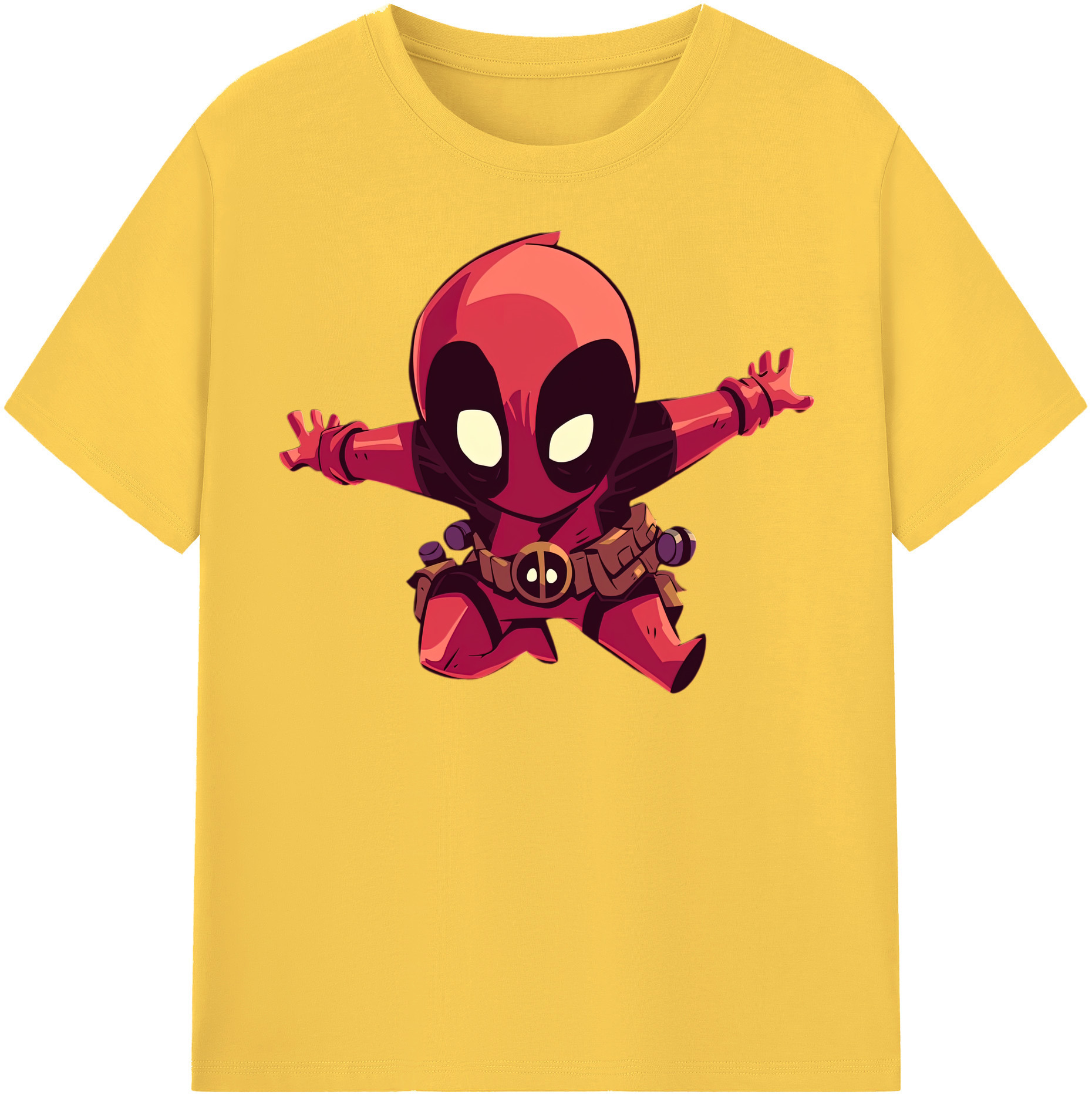 （画像用） Deadpool デッドプール 綿100％半袖Tシャツ（フロントプリント）