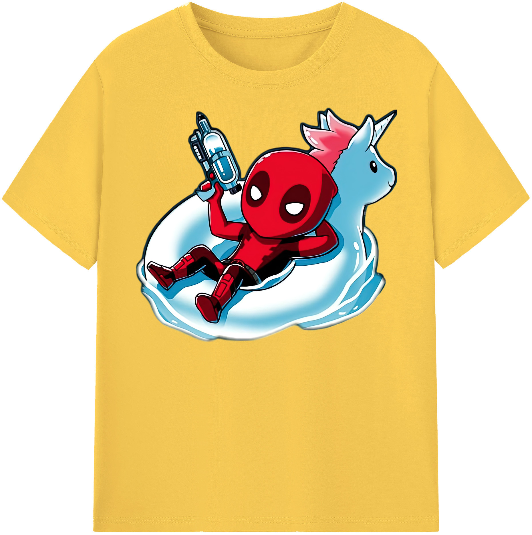 （画像用） Deadpool デッドプール 綿100％半袖Tシャツ（フロントプリント）