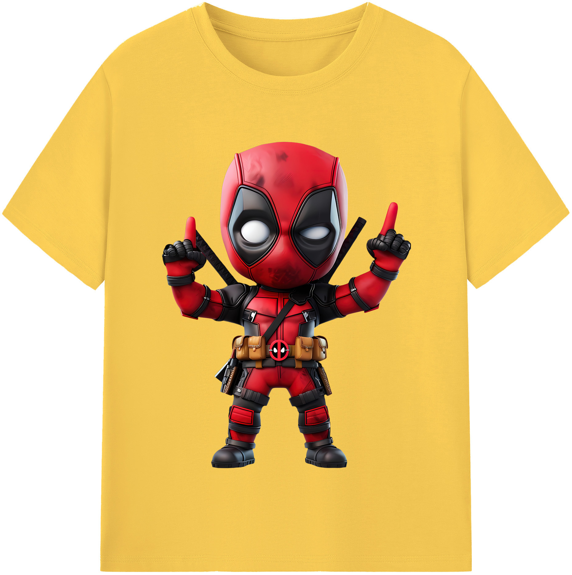 （画像用） Deadpool デッドプール 綿100％半袖Tシャツ（フロントプリント）