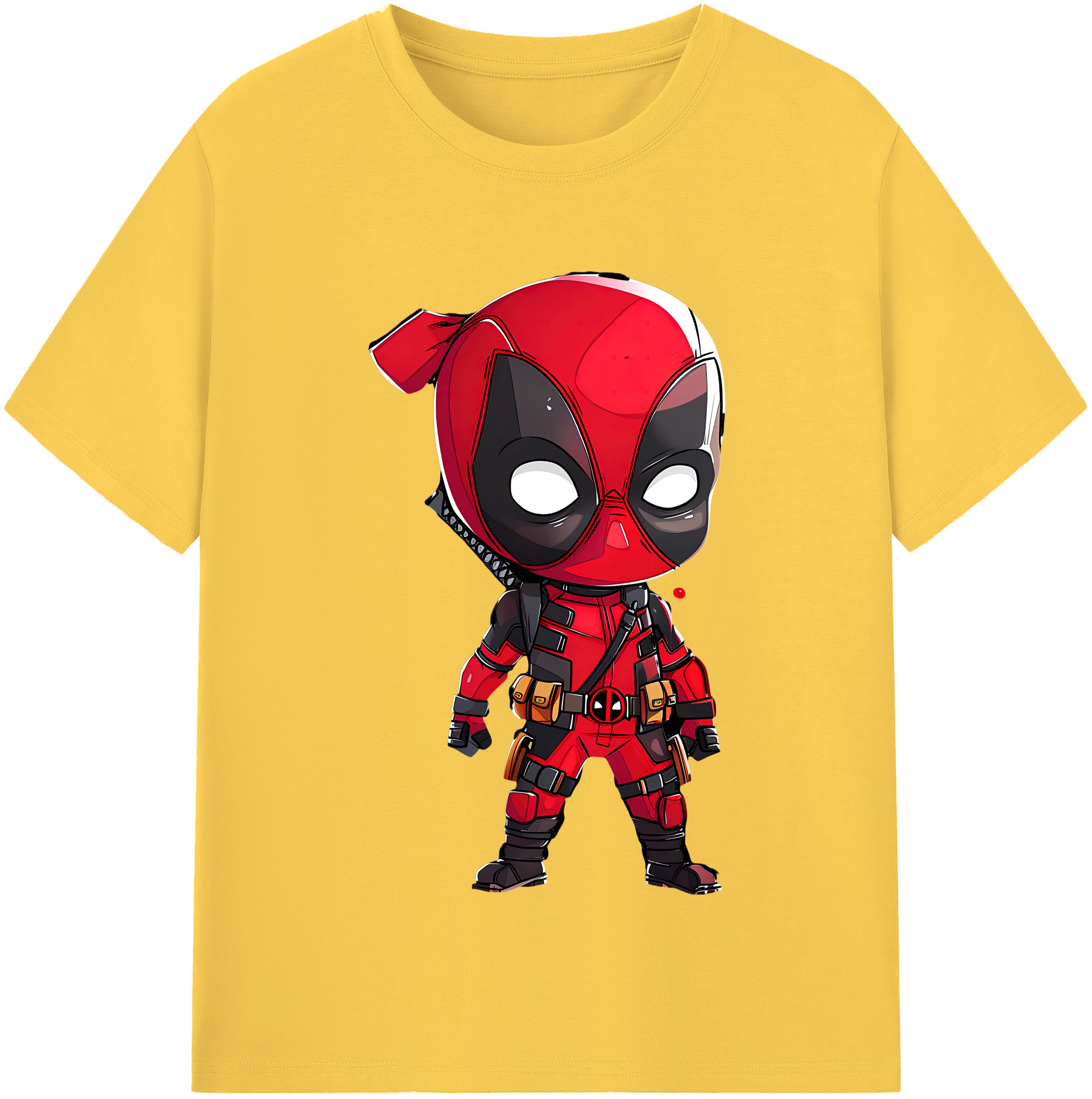（画像用） Deadpool デッドプール 綿100％半袖Tシャツ（フロントプリント）