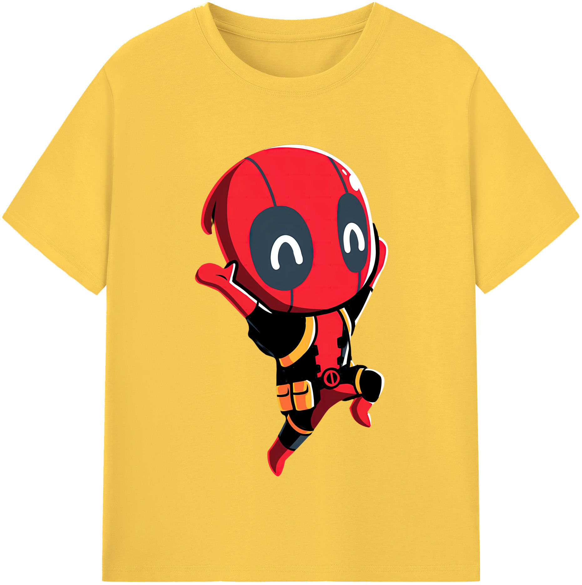 （画像用） Deadpool デッドプール 綿100％半袖Tシャツ（フロントプリント）