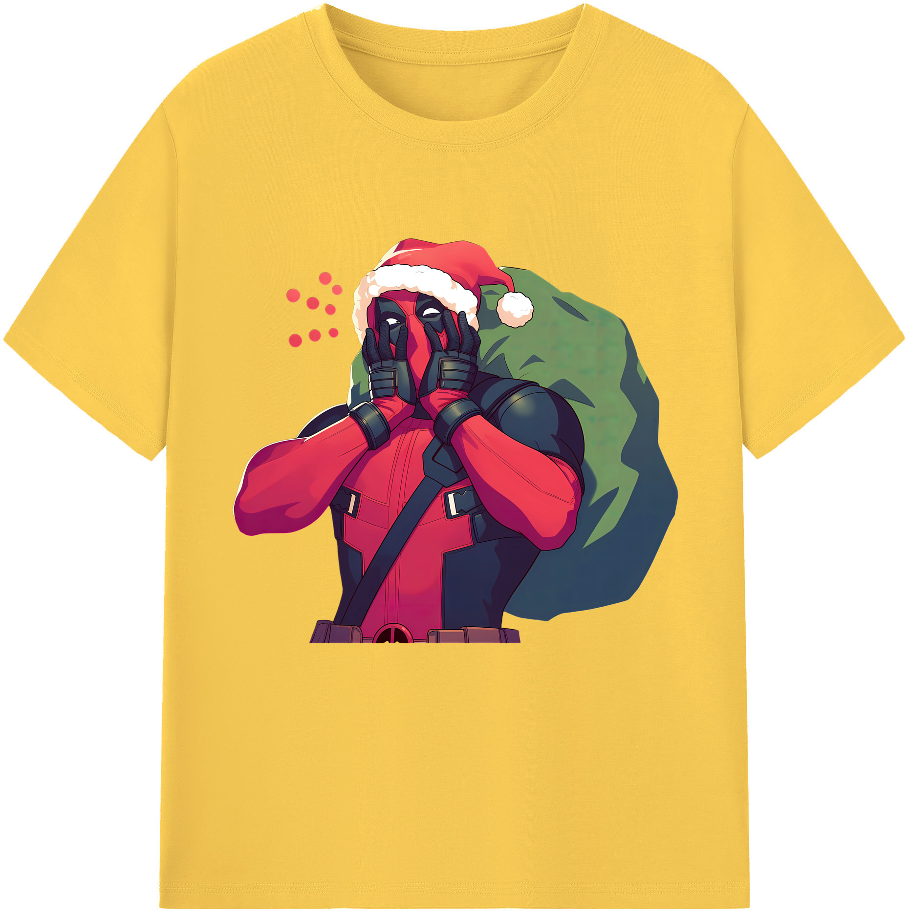 （画像用） Deadpool デッドプール 綿100％半袖Tシャツ（フロントプリント）