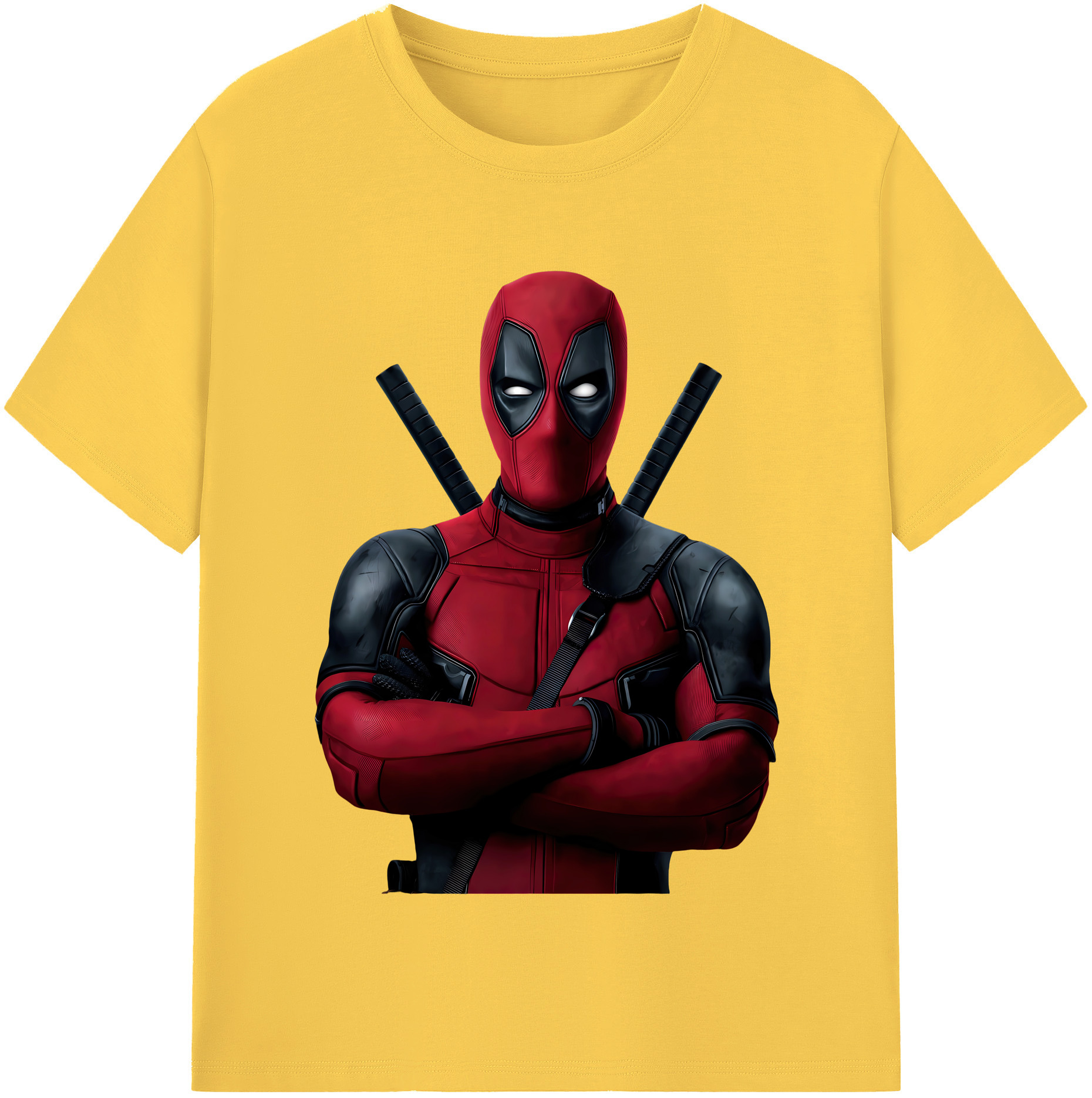 （画像用） Deadpool デッドプール 綿100％半袖Tシャツ（フロントプリント）