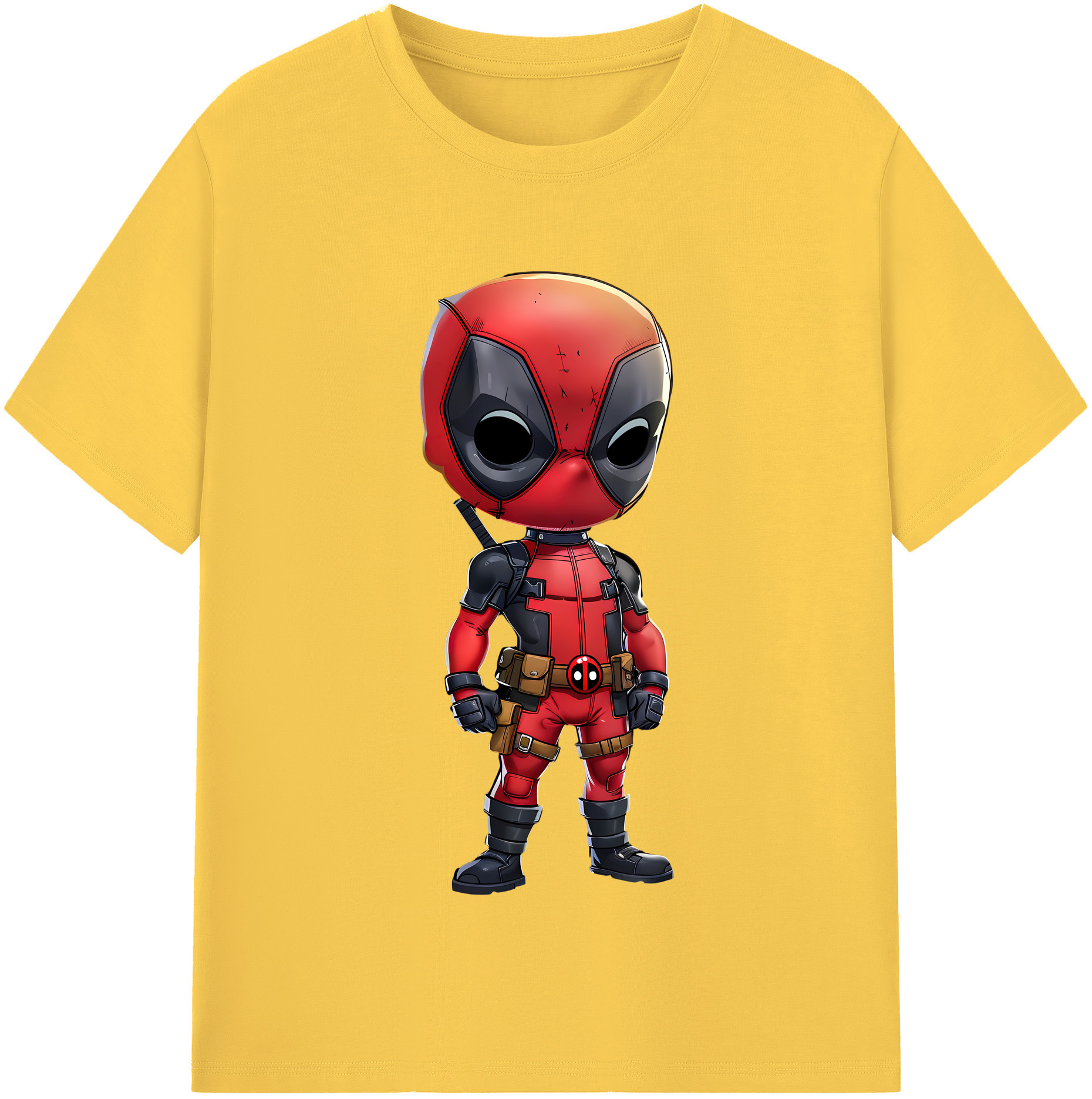 （画像用） Deadpool デッドプール 綿100％半袖Tシャツ（フロントプリント）