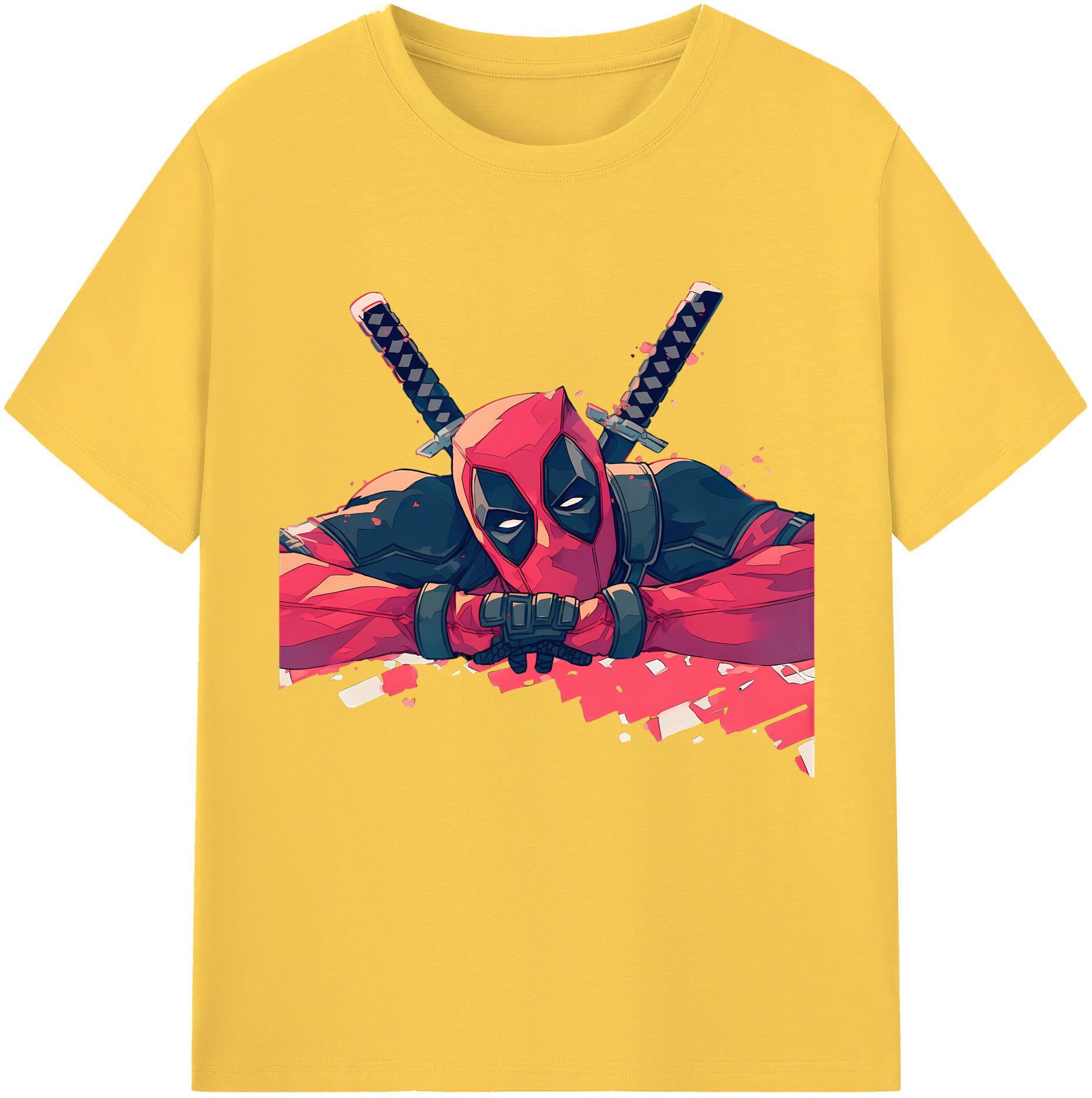（画像用） Deadpool デッドプール 綿100％半袖Tシャツ（フロントプリント）
