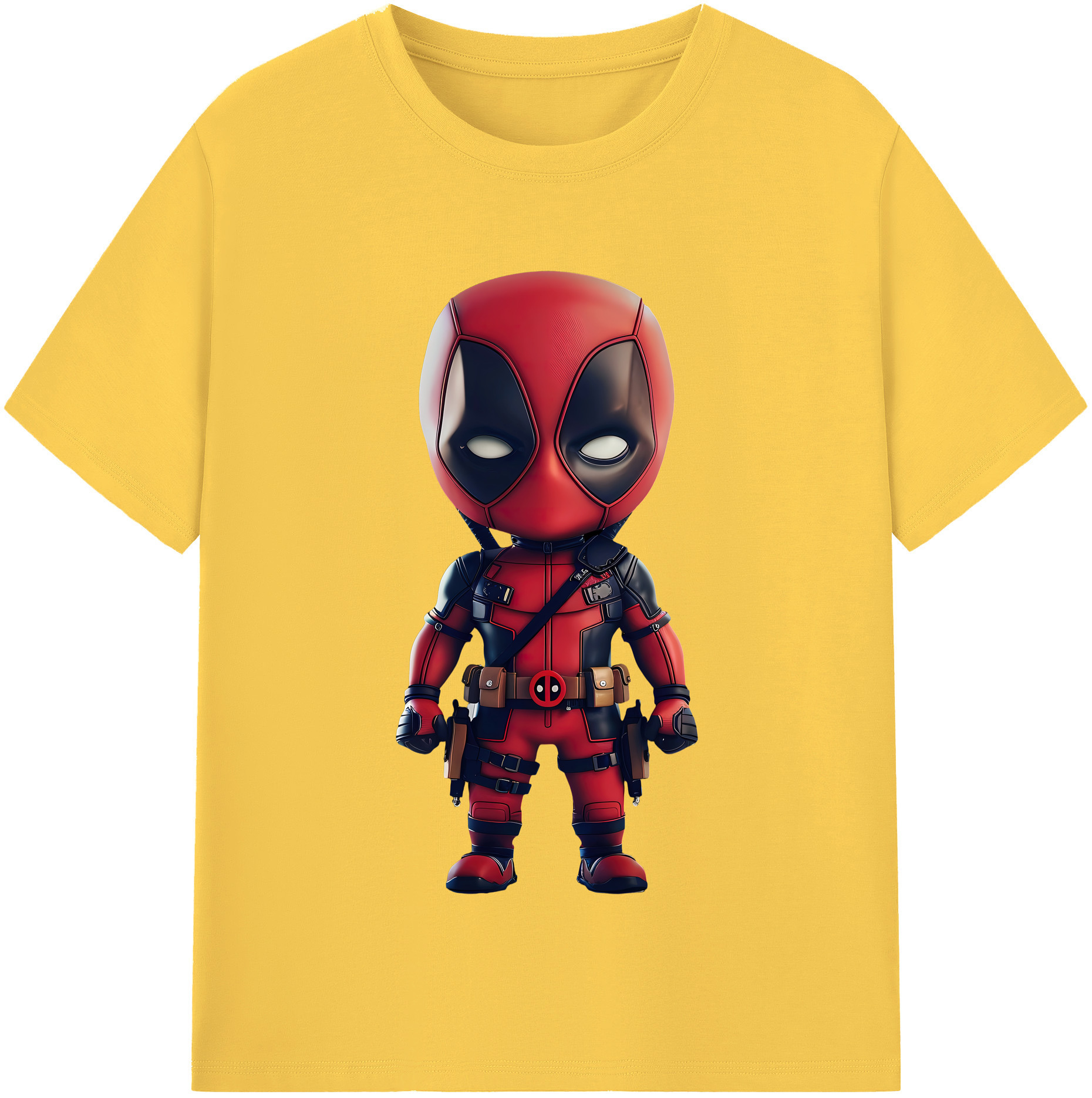 （画像用） Deadpool デッドプール 綿100％半袖Tシャツ（フロントプリント）