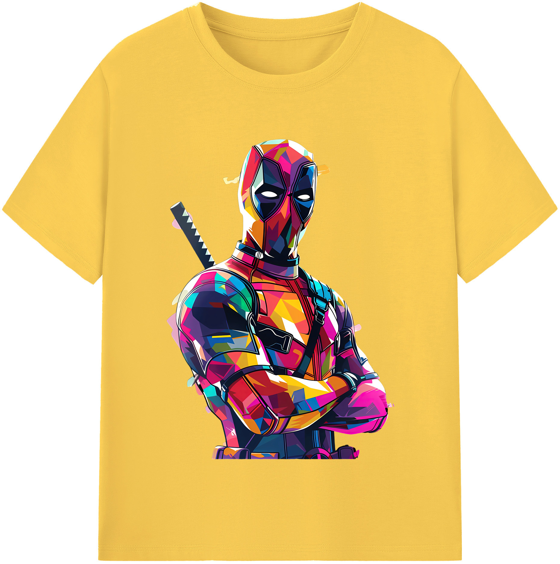 （画像用） Deadpool デッドプール 綿100％半袖Tシャツ（フロントプリント）