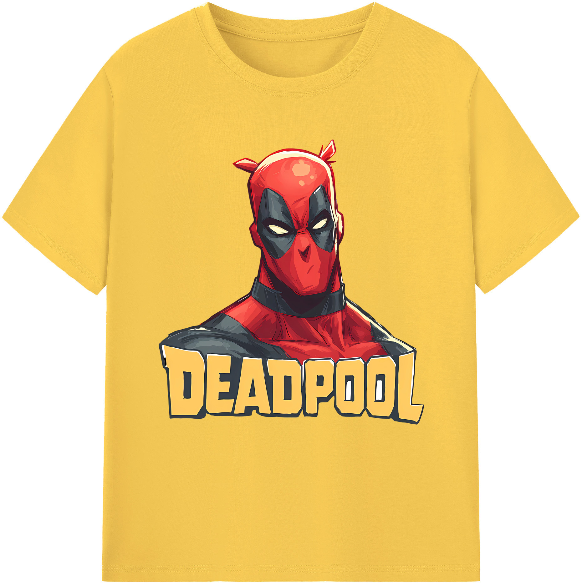 （画像用） Deadpool デッドプール 綿100％半袖Tシャツ（フロントプリント）