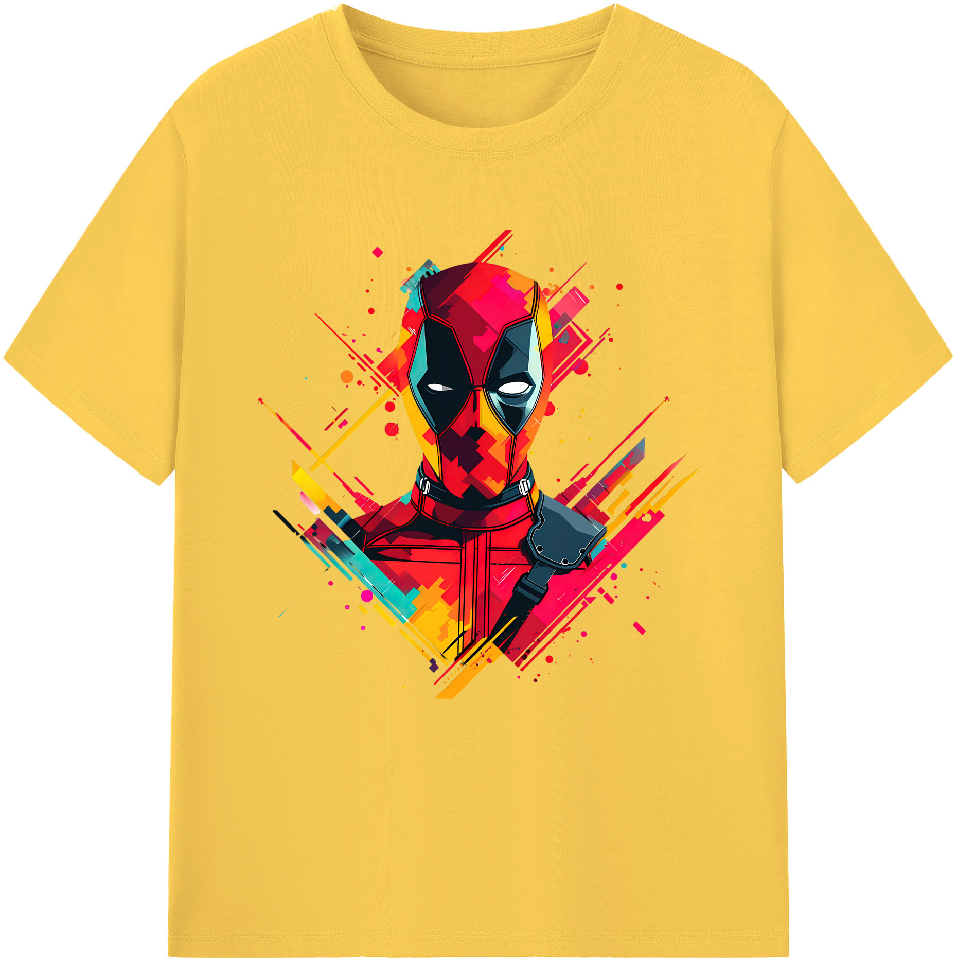 （画像用） Deadpool デッドプール 綿100％半袖Tシャツ（フロントプリント）