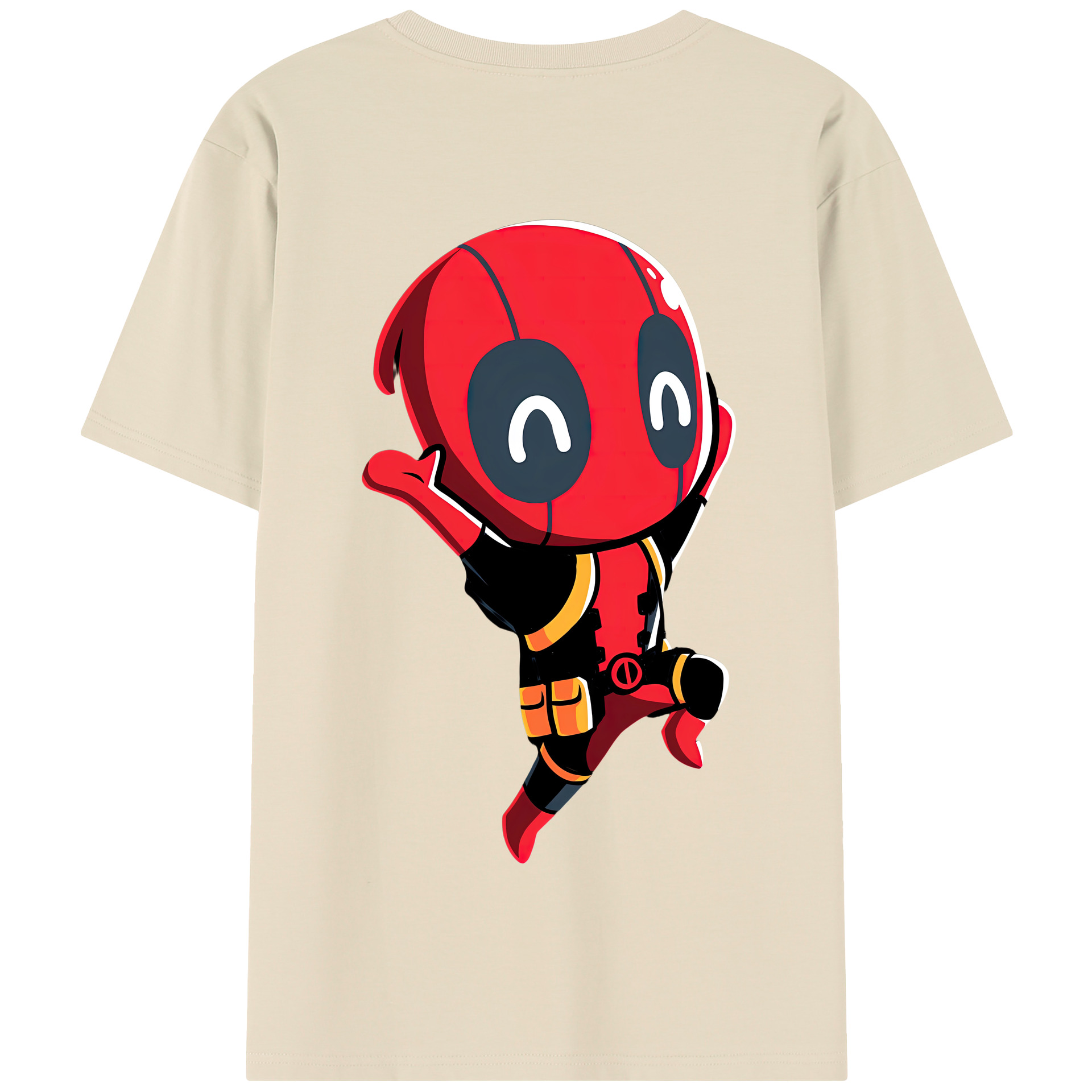 （画像用） Deadpool デッドプール 綿100％半袖Tシャツ（背面プリント）