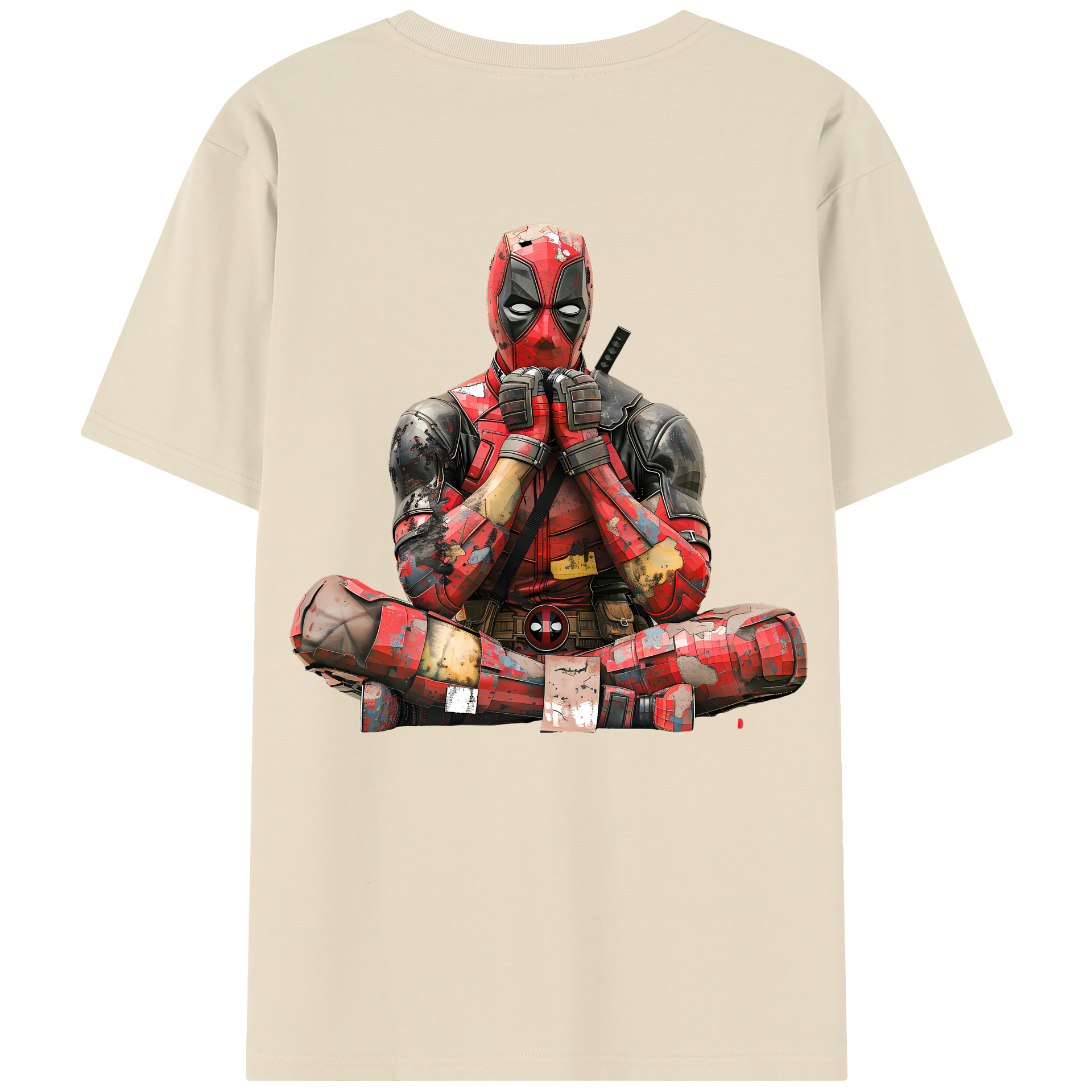 （画像用） Deadpool デッドプール 綿100％半袖Tシャツ（背面プリント）