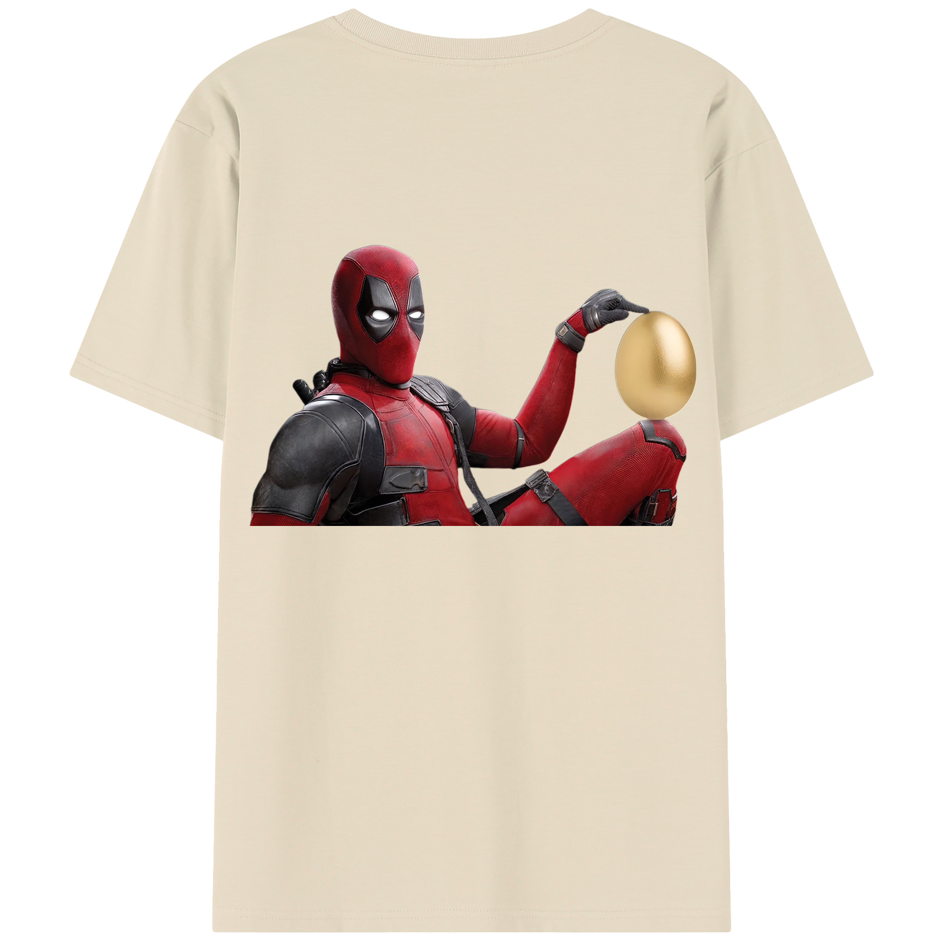 （画像用） Deadpool デッドプール 綿100％半袖Tシャツ（背面プリント）