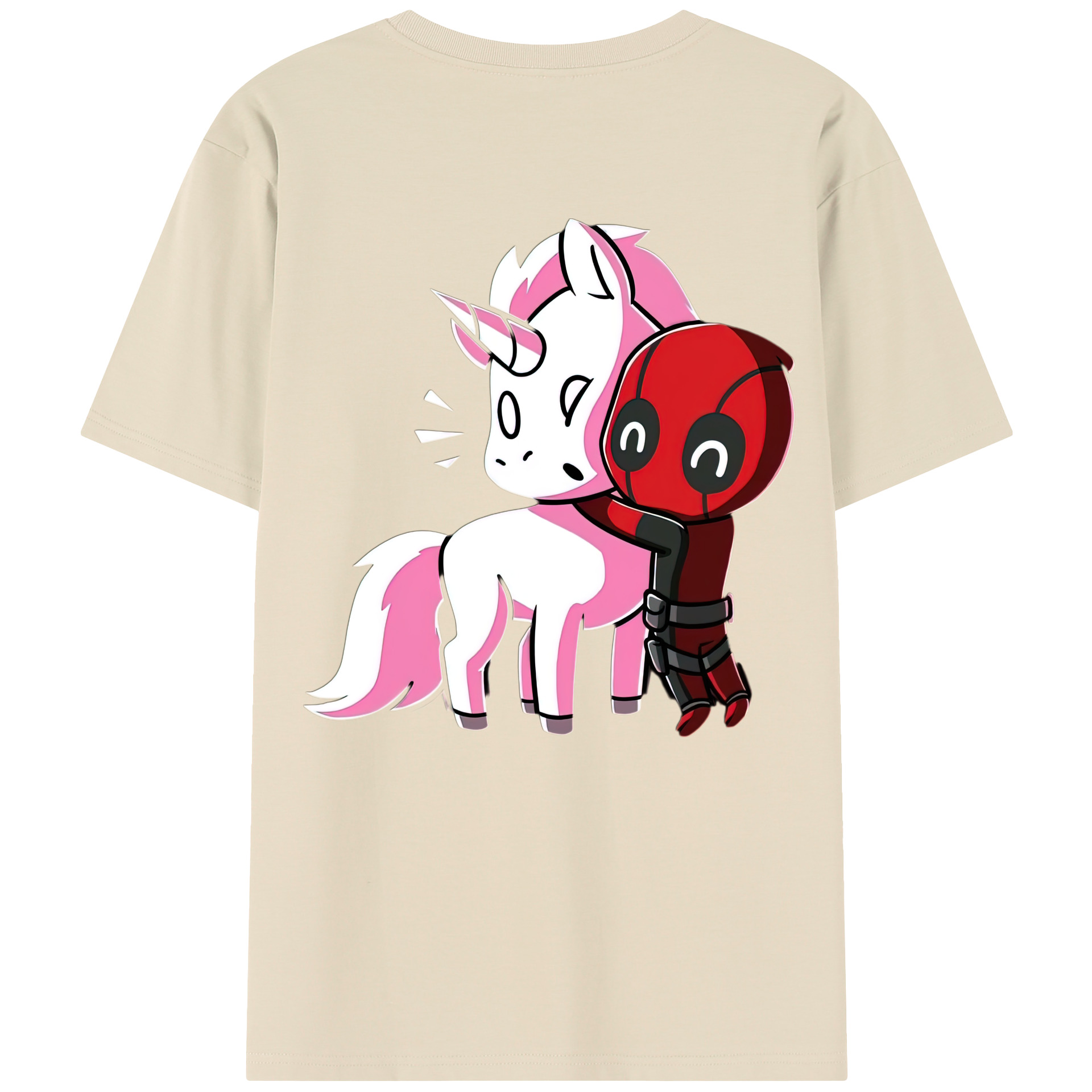 （画像用） Deadpool デッドプール 綿100％半袖Tシャツ（背面プリント）