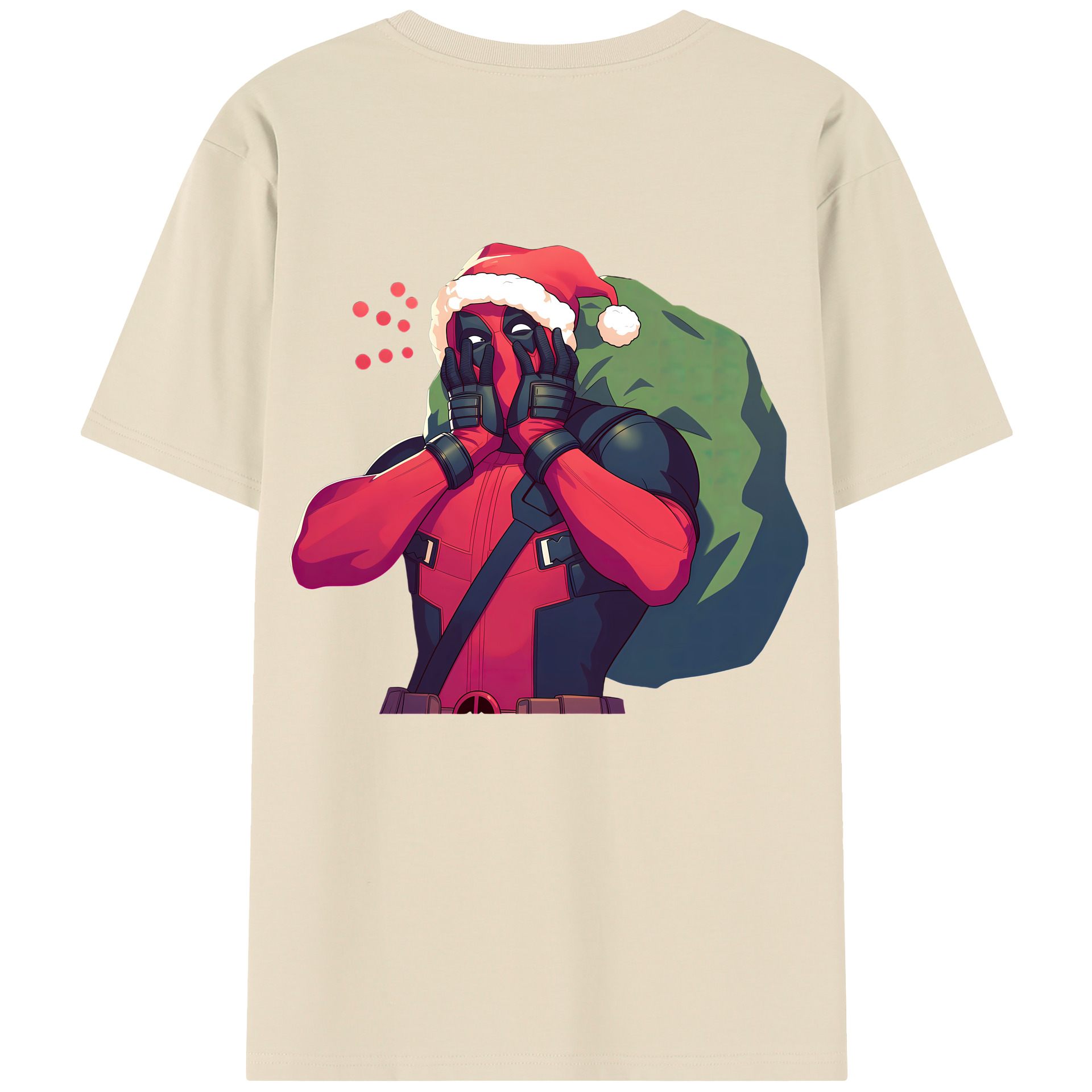 （画像用） Deadpool デッドプール 綿100％半袖Tシャツ（背面プリント）