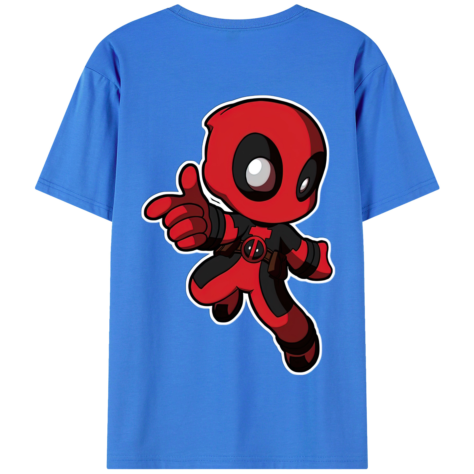 （画像用） Deadpool デッドプール 綿100％半袖Tシャツ（背面プリント）