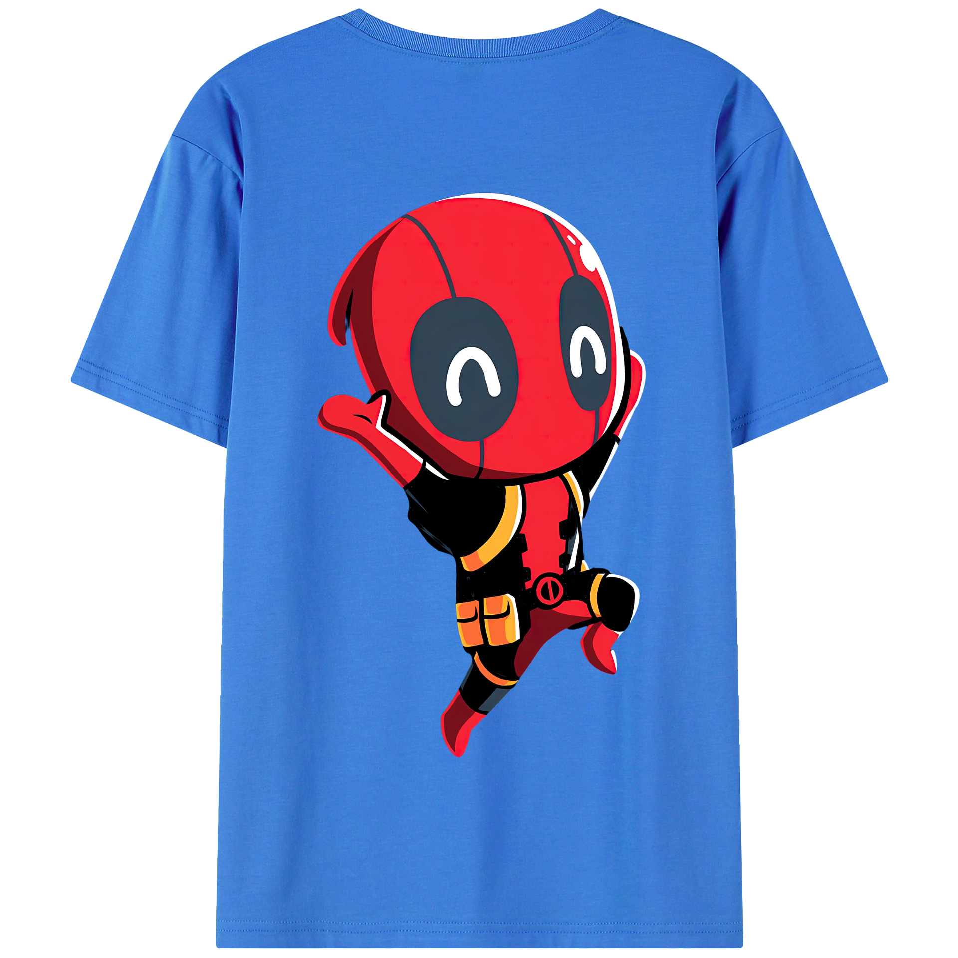 （画像用） Deadpool デッドプール 綿100％半袖Tシャツ（背面プリント）