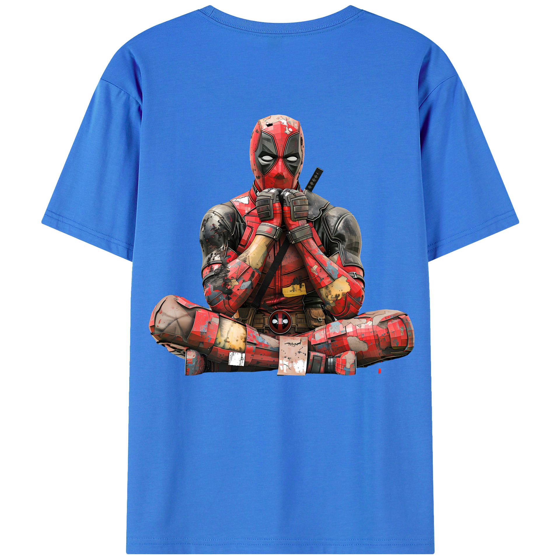 （画像用） Deadpool デッドプール 綿100％半袖Tシャツ（背面プリント）