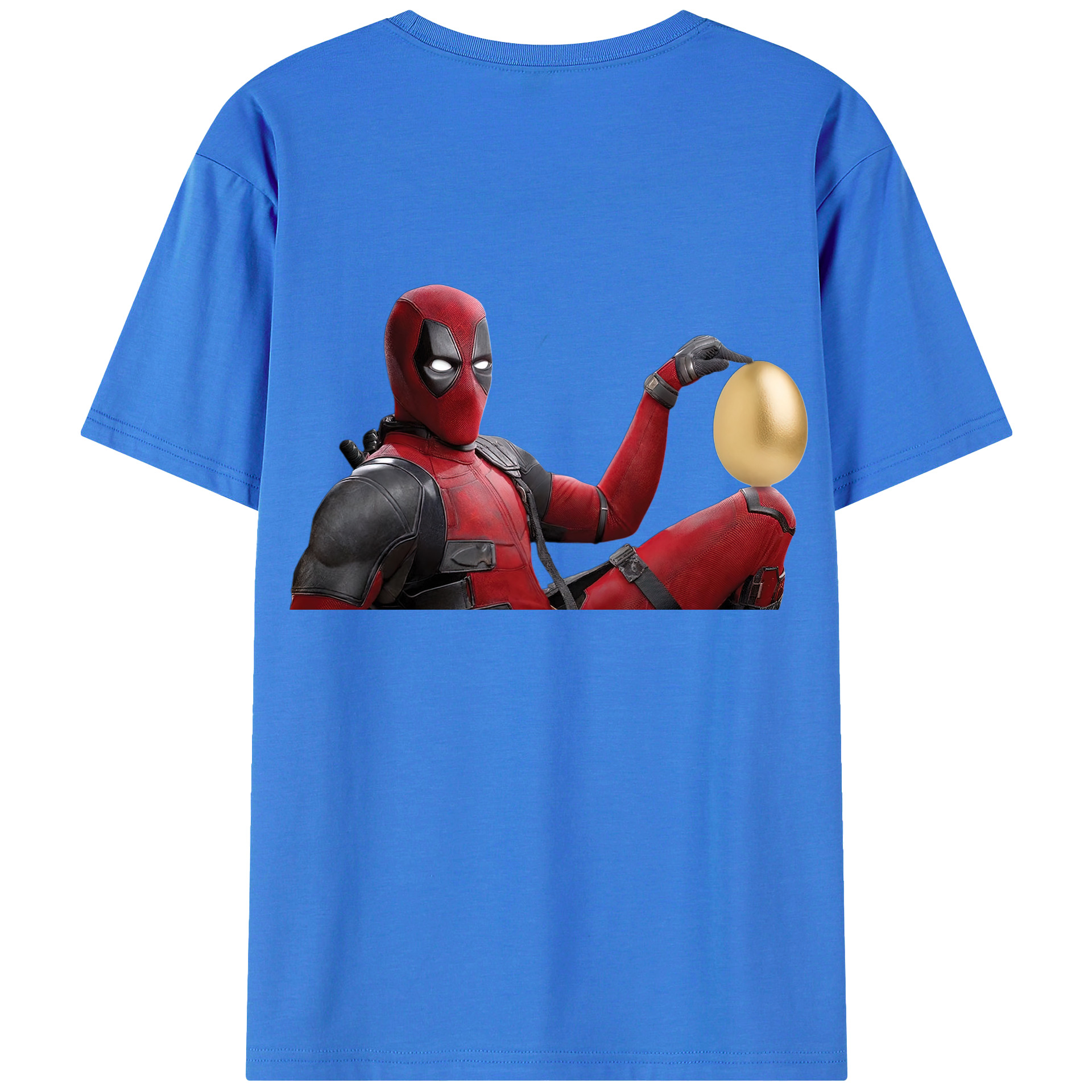 （画像用） Deadpool デッドプール 綿100％半袖Tシャツ（背面プリント）