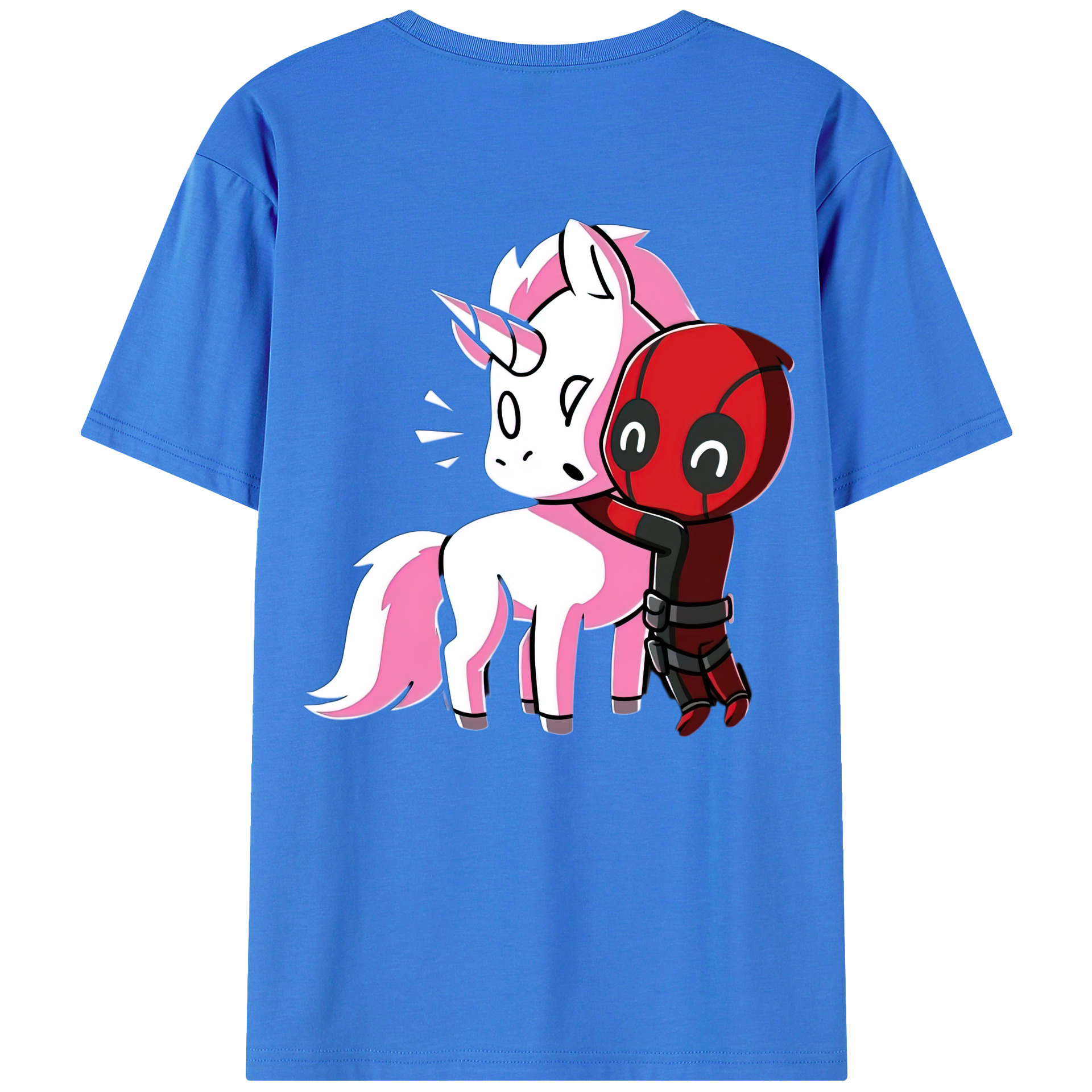 （画像用） Deadpool デッドプール 綿100％半袖Tシャツ（背面プリント）