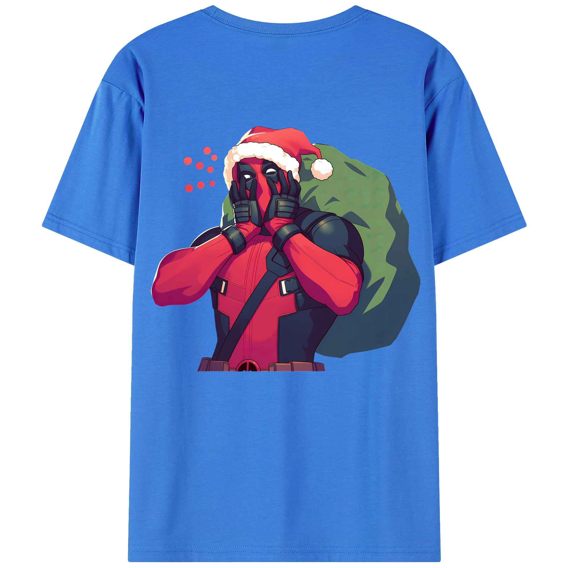 （画像用） Deadpool デッドプール 綿100％半袖Tシャツ（背面プリント）