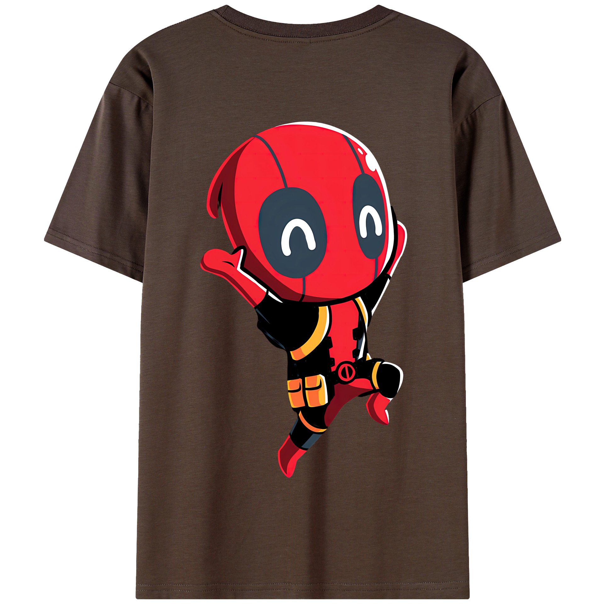 （画像用） Deadpool デッドプール 綿100％半袖Tシャツ（背面プリント）