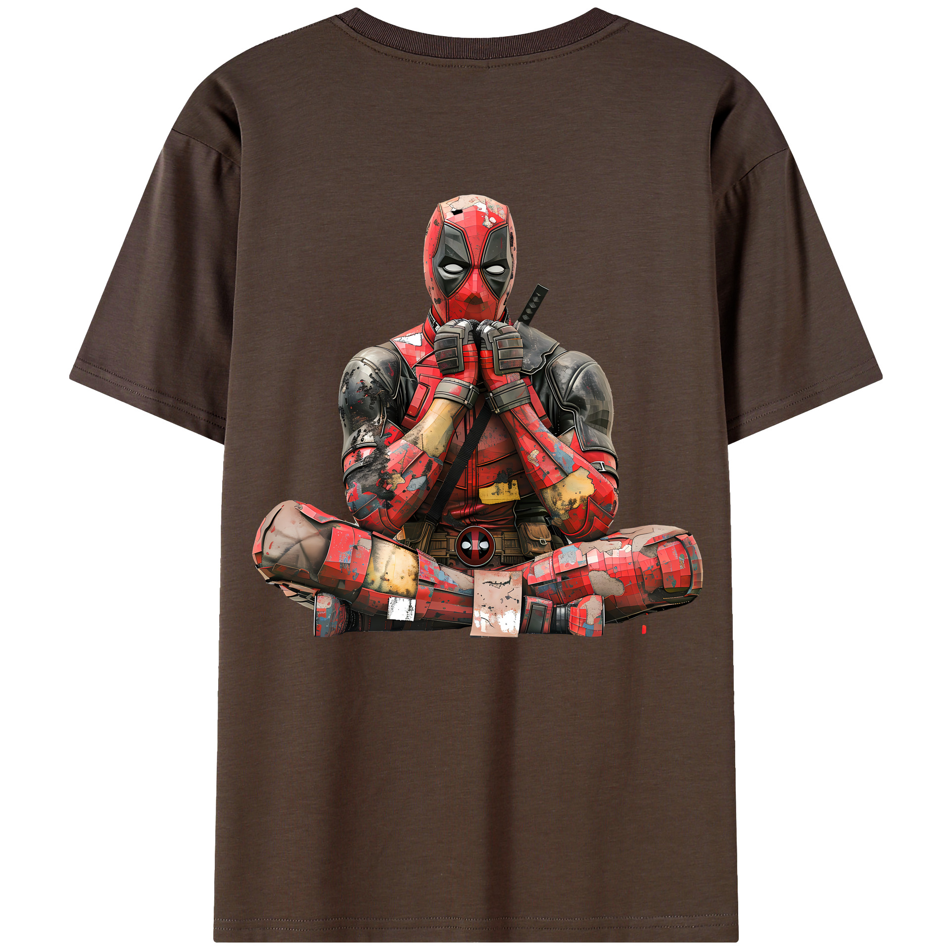 （画像用） Deadpool デッドプール 綿100％半袖Tシャツ（背面プリント）