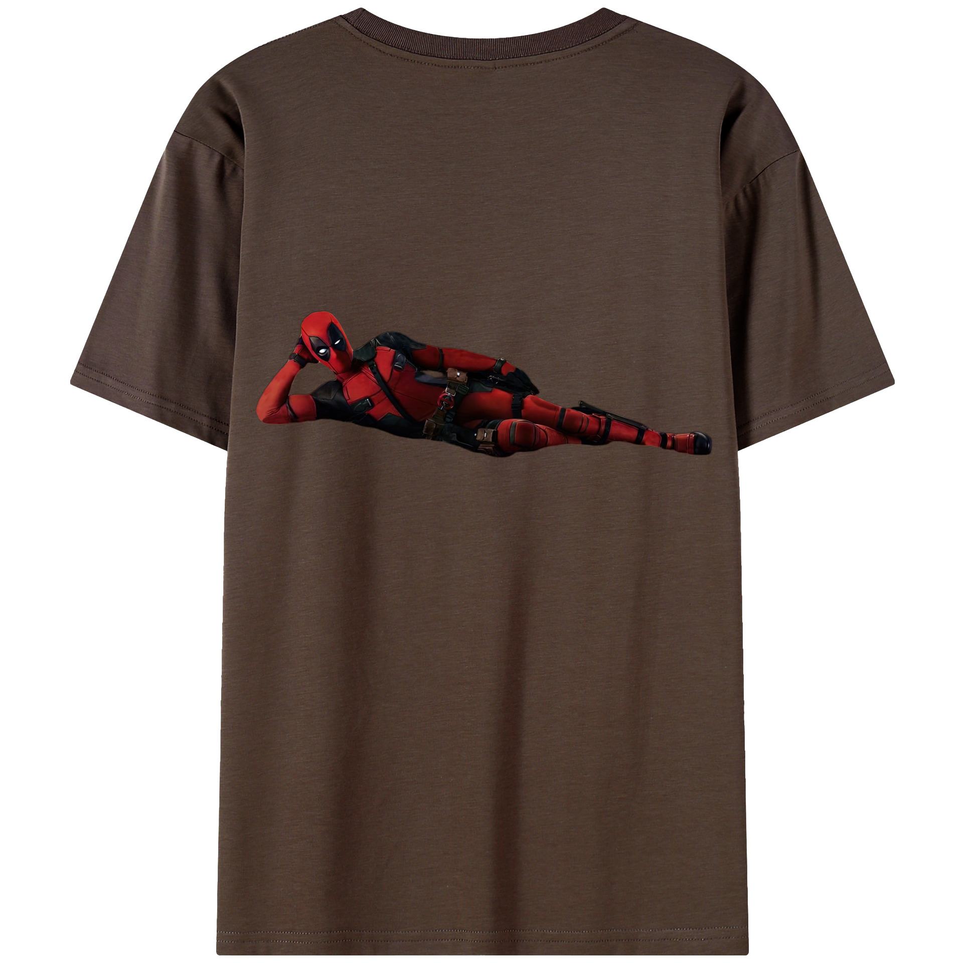 （画像用） Deadpool デッドプール 綿100％半袖Tシャツ（背面プリント）