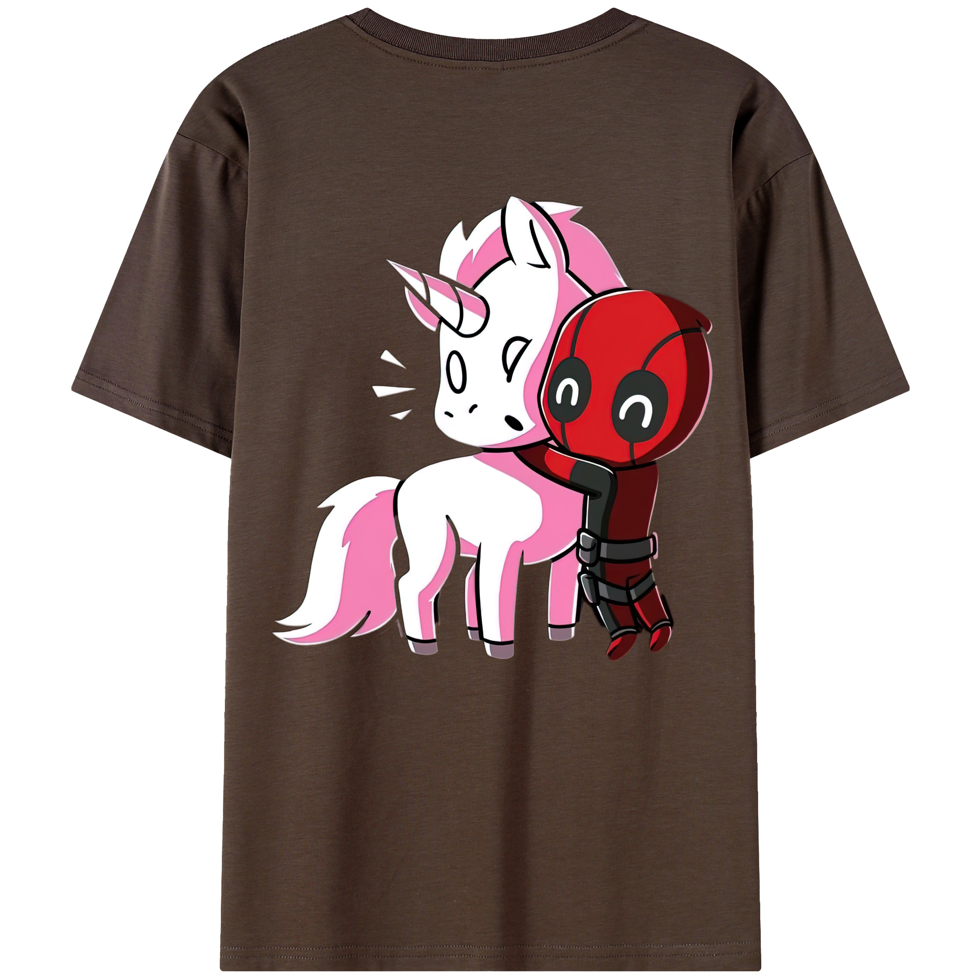 （画像用） Deadpool デッドプール 綿100％半袖Tシャツ（背面プリント）